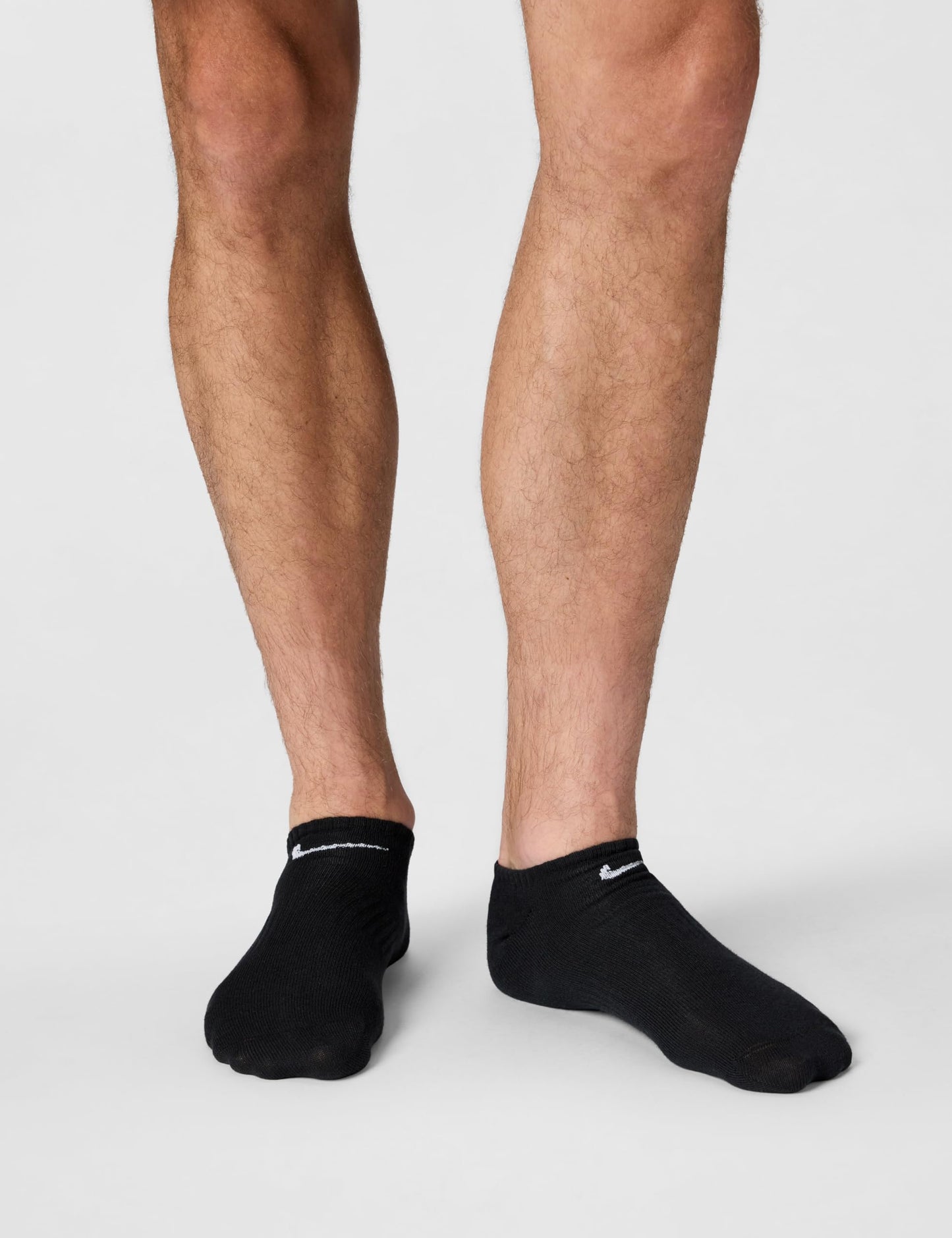 Nike Unisex Everyday Lightweight Training No-Show Socks (6 Pairs), Black/White, Large - Medaid International