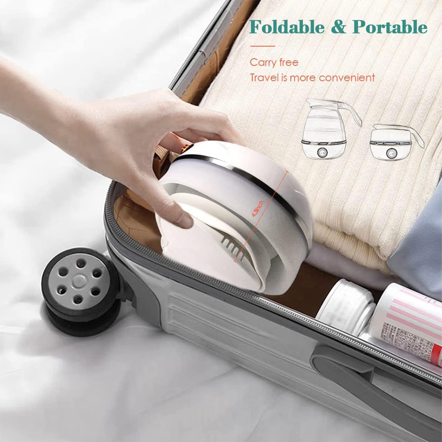 Foldable Electric Kettle - Medaid International