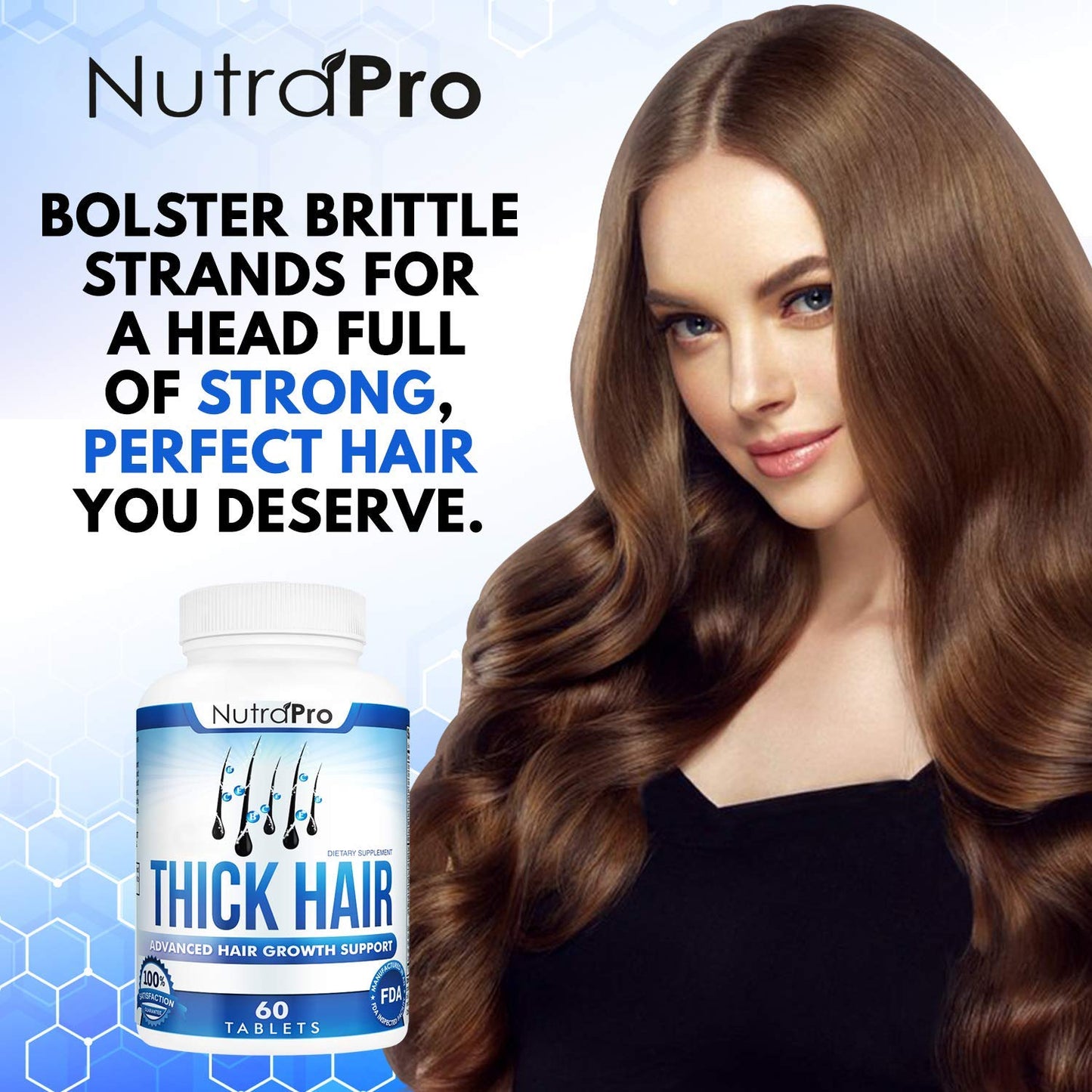 Thick Hair Growth Vitamins– Hair Growth Pills With DHT Blocker Stimulates Faster Growth for Weak, Thinning Hair–Biotin Hair Supplements with Keratin & Collagen Helps Men&Women Grow Perfect Hair. - Medaid International