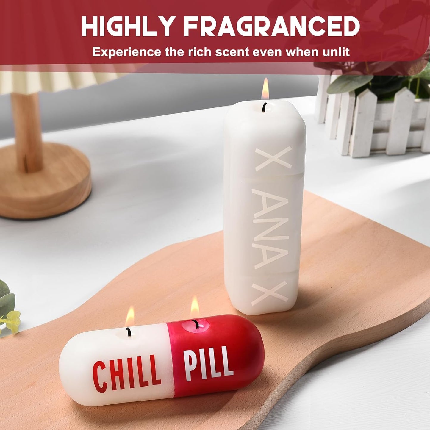 Chill Pill Candle - Xanax Candle - Cute Candles for Cool Gifts - Funny Candles for Any Occasion - Cute Things for Aesthetic Room Decor - Cool Candles for Cool Things - Trendy Candles - Prank Candles - Medaid
