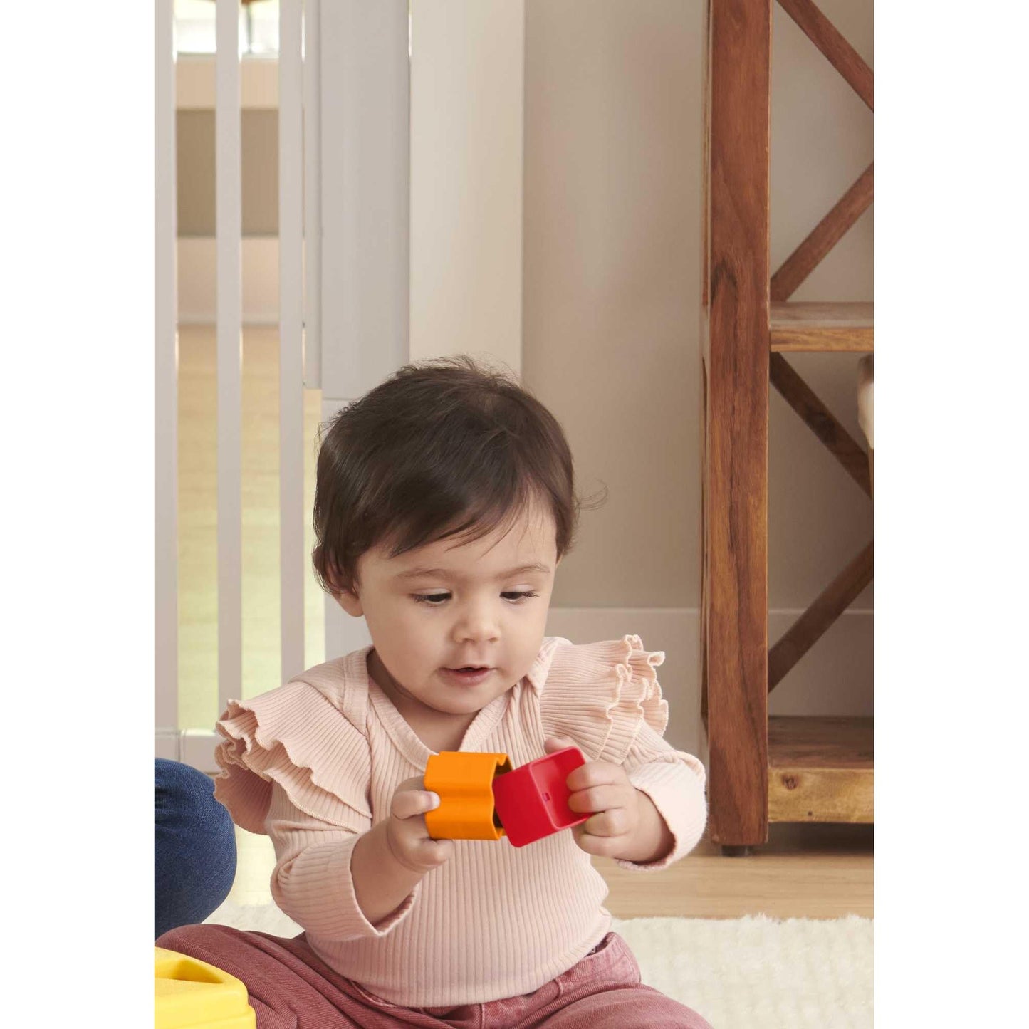 Fisher-Price Stacking Toy Baby's First Blocks Set of 10 Shapes for Sorting Play for Infants Ages 6+ Months - Medaid International