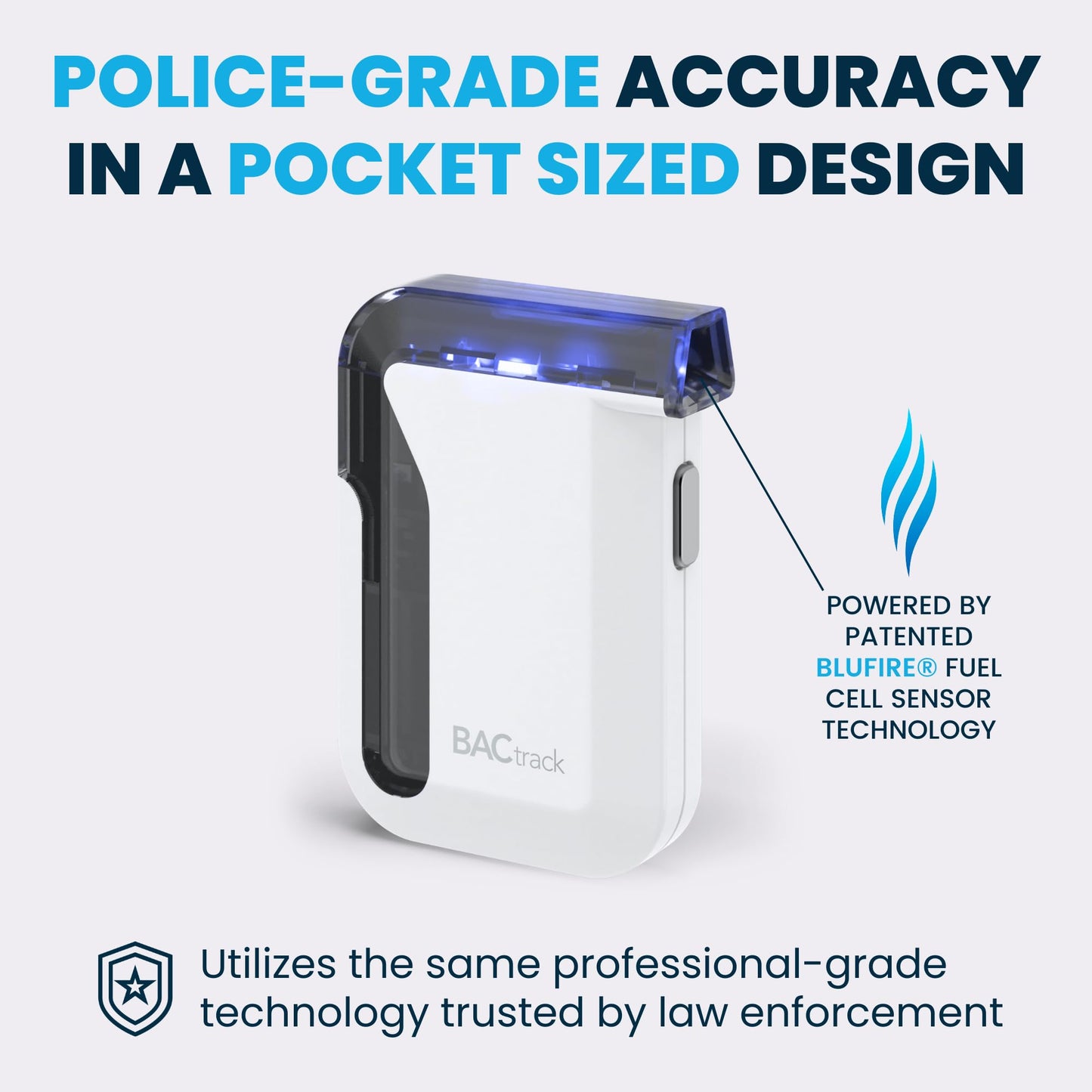 BACtrack Mobile Smartphone Breathalyzer | Professional-Grade Accuracy | Wireless Smartphone Connectivity | Compatible w/ Apple iPhone, Google & Samsung Android Devices | Apple HealthKit Integration - Medaid International