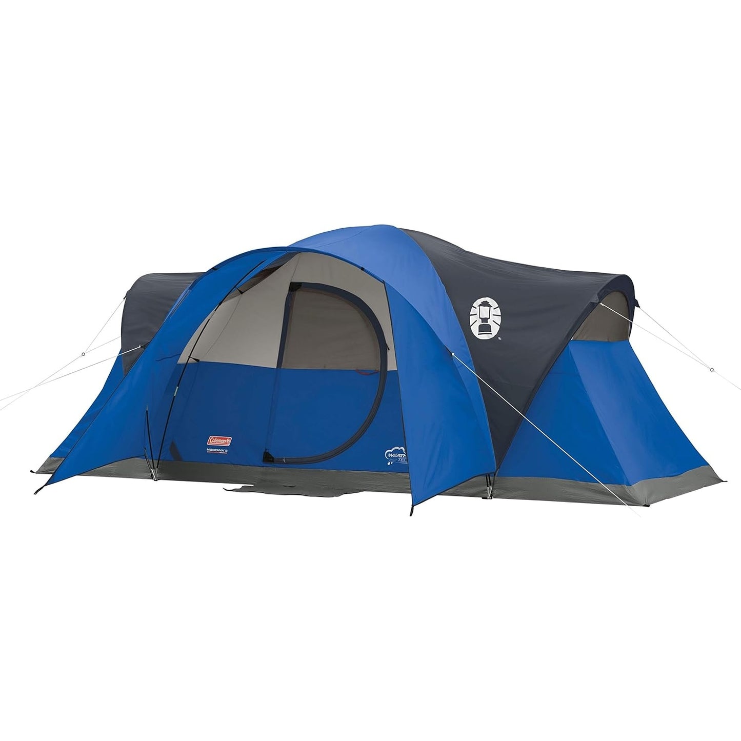 Coleman Montana Camping Tent, 6/8 Person Family Tent with Included Rainfly, Carry Bag, and Spacious Interior, Fits Multiple Queen Airbeds and Sets Up in 15 Minutes - Medaid International