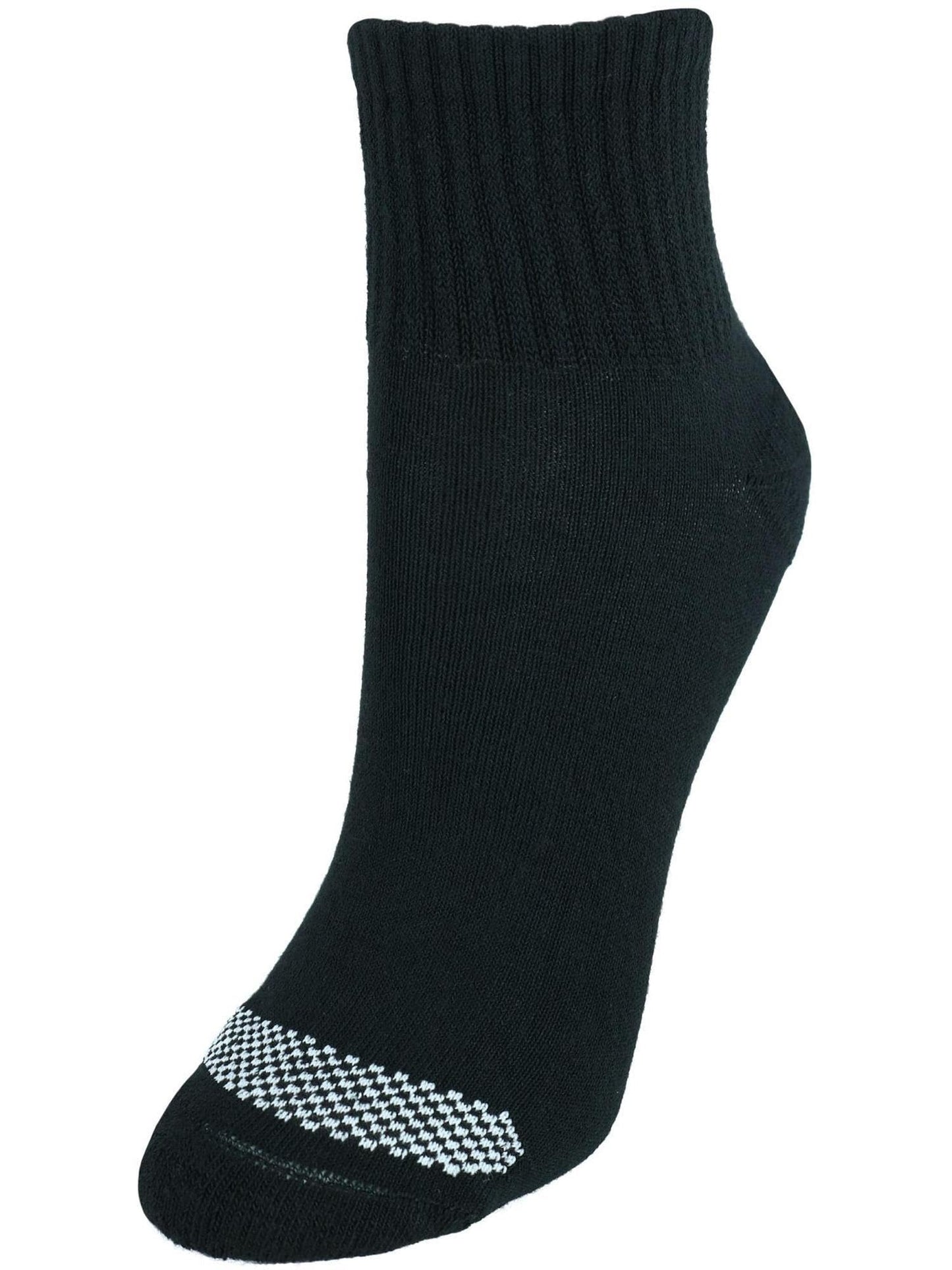 Hanes womens Cool Comfort Toe Support Ankle Socks, 6-pair Pack Casual Sock, Black/White Vent, One Size US - Medaid International