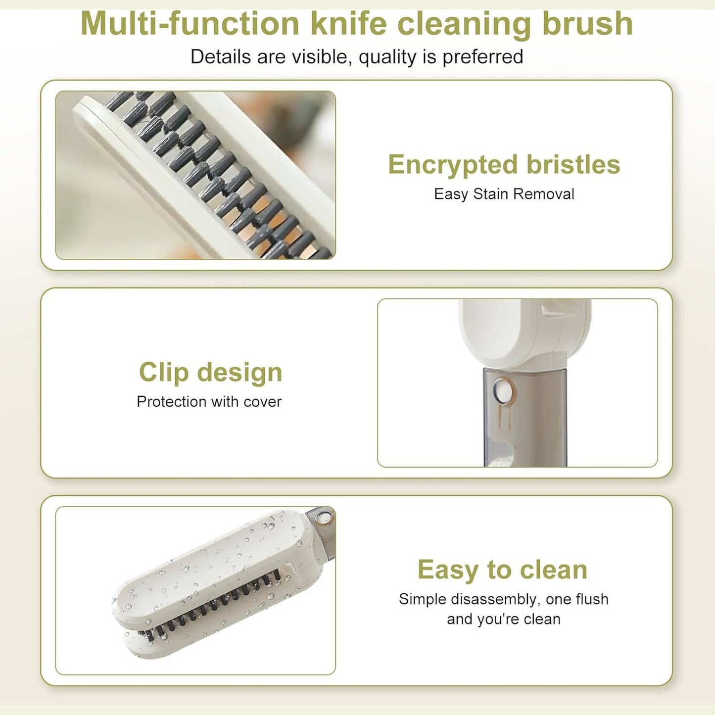 Multifunctional Cutlery Cleaning Brush - Medaid International