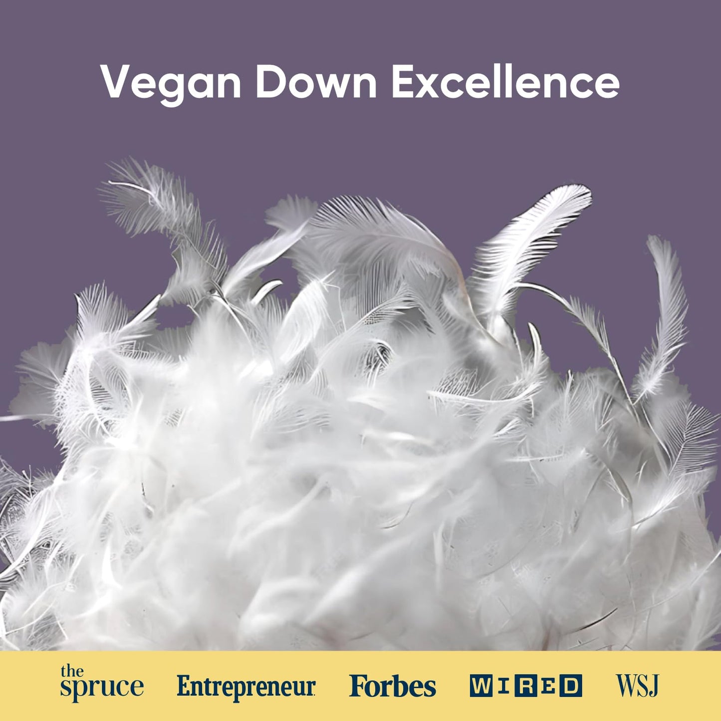 Vesta PurpleZen Eco-Luxe Down Pillow, Supportive, Adaptable, and Plush Pillow for Back, Stomach, or Side Sleepers, Washable Cooling Cover, Medium Profile (4.5" Height) & Soft (Pack of 1) - Medaid International