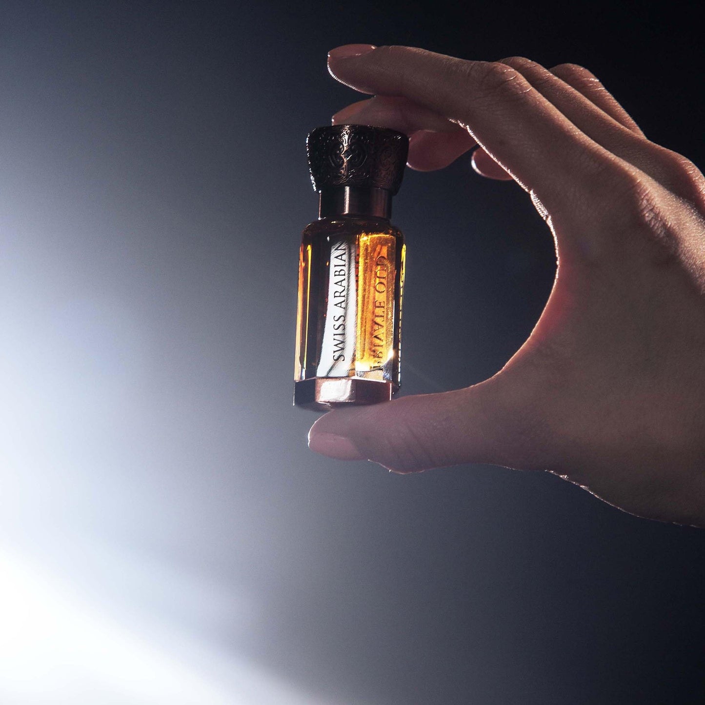 Swiss Arabian Private Oud - Luxury Products From Dubai - Long Lasting, Addictive Personal Perfume Oil Fragrance - A Seductive Signature Aroma - 0.4 Oz - Medaid International