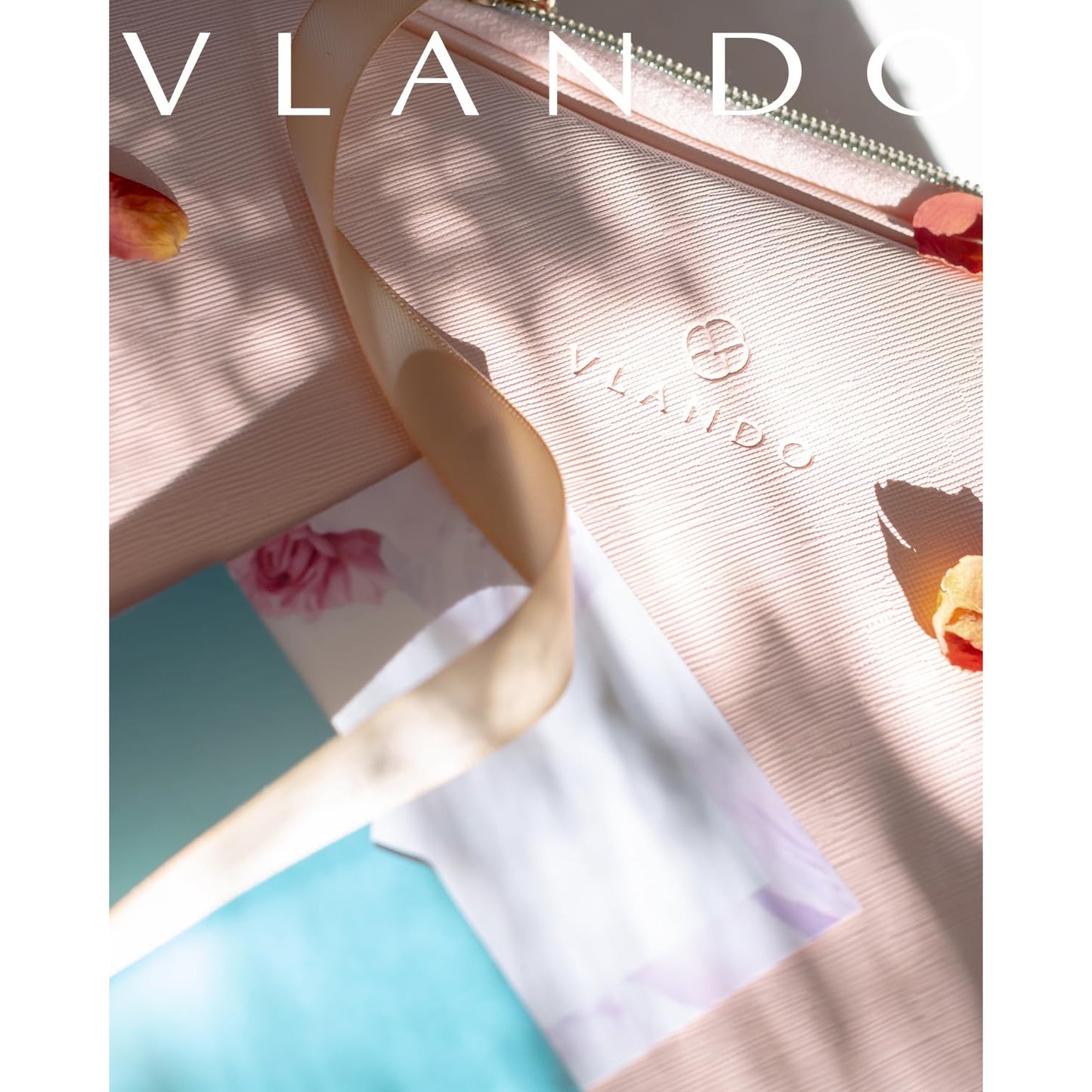 Vlando Travel Makeup Bag, Large Capacity Cosmetic Bag for Women PU Leather Makeup Case Organizer Portable Make up Bag with Dividers and Handle for Girls,Wedding,Makeup Brushes Pink - Medaid International
