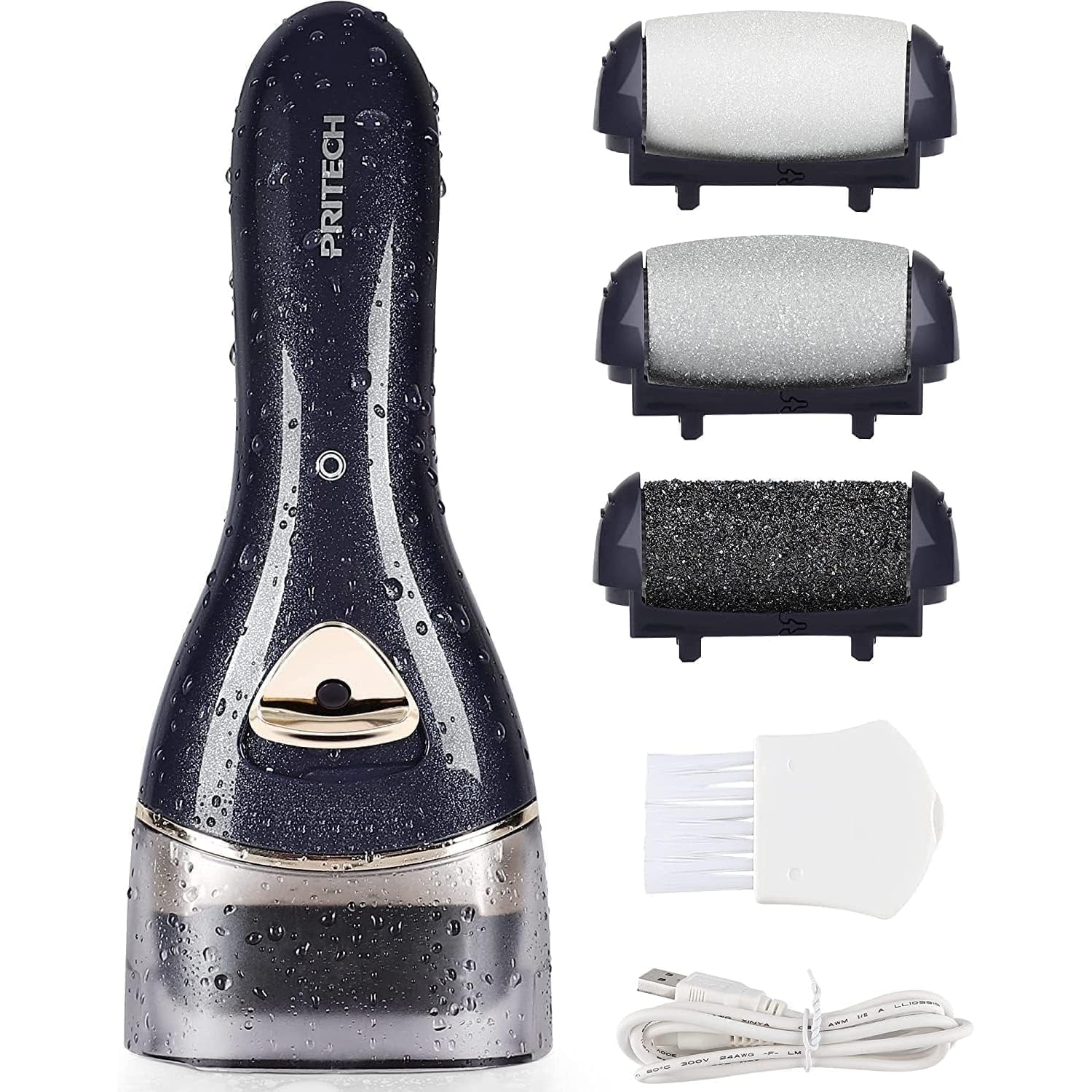 Electric Feet Callus Removers Rechargeable,Portable Electronic Foot File Pedicure Tools, Electric Callus Remover Kit,Professional Pedi Feet Care Perfect for Dead,Hard Cracked Dry Skin Ideal Gift - Medaid International