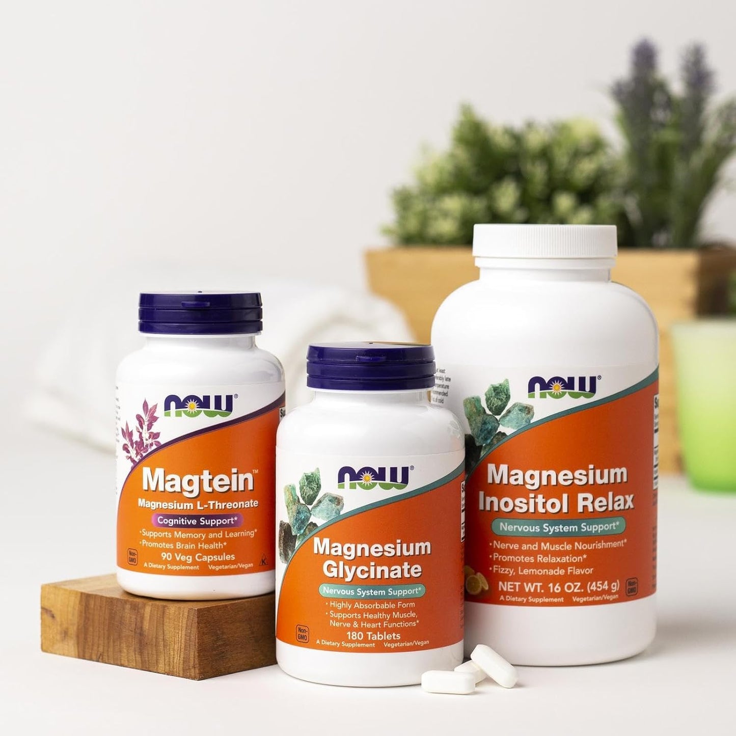 NOW Foods Supplements, Magnesium Glycinate 100 mg, Highly Absorbable Form, 180 Tablets - Medaid International