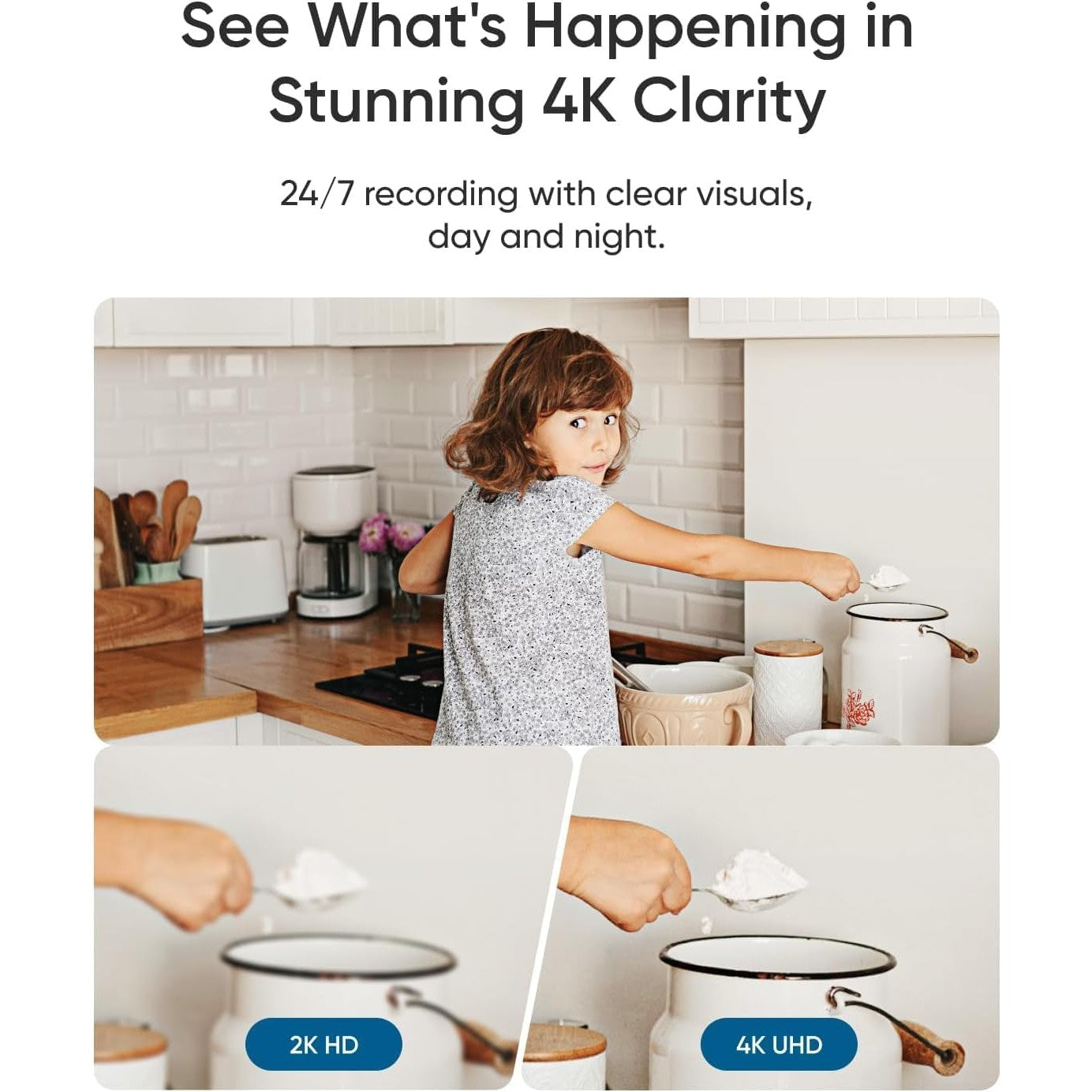 eufy Indoor Cam E30, Latest Generation, 4K UHD Security Camera, Pet/Dog/Baby Camera with Phone app, Color Night Vision, Human/Pet Auto Tracking, 360 Pan-Tilt, Works with Homekit - Medaid International