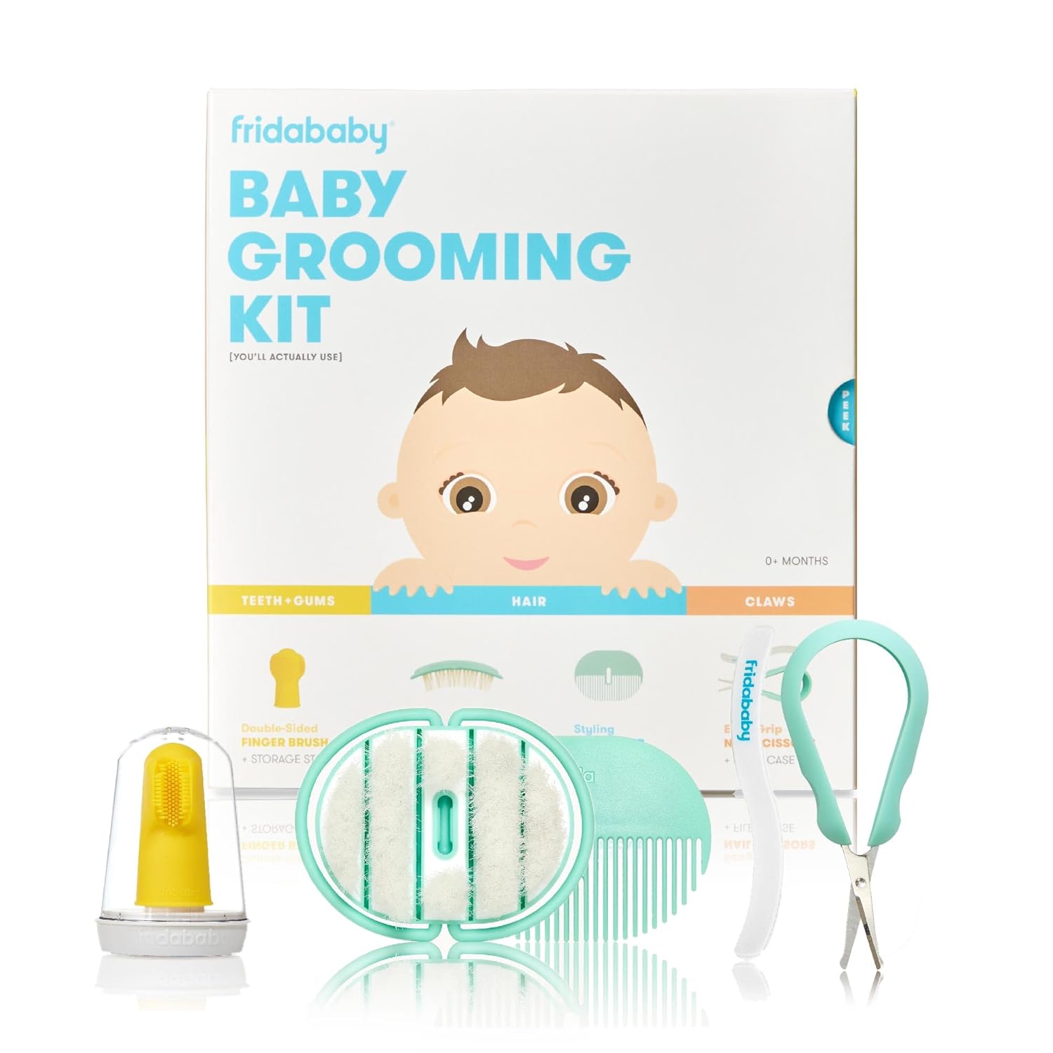 Frida Baby Grooming Kit Baby Essentials Gift Set Includes Finger