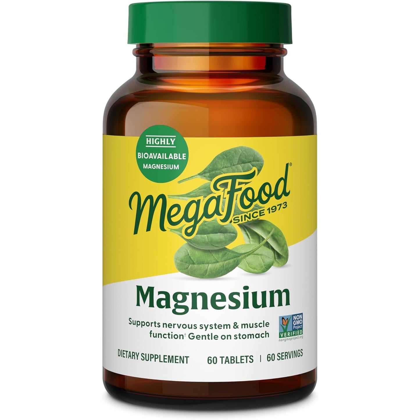 MegaFood Calcium Magnesium Supplement - with fermented Magnesium Glycinate - Supports Bone Health & Heart Health - Calcium & Magnesium Supplement for Men & Women - Non-GMO - 90 Tabs (30 Servings) - Medaid International