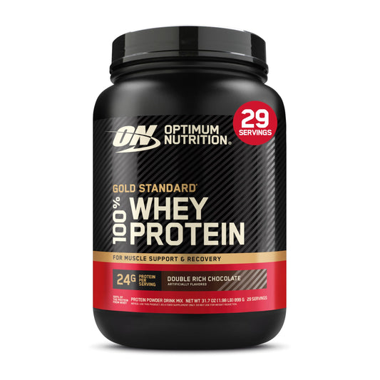 Optimum Nutrition Gold Standard 100% Whey Protein Powder, Double Rich Chocolate 1.98 Pound (Packaging May Vary) - Medaid International