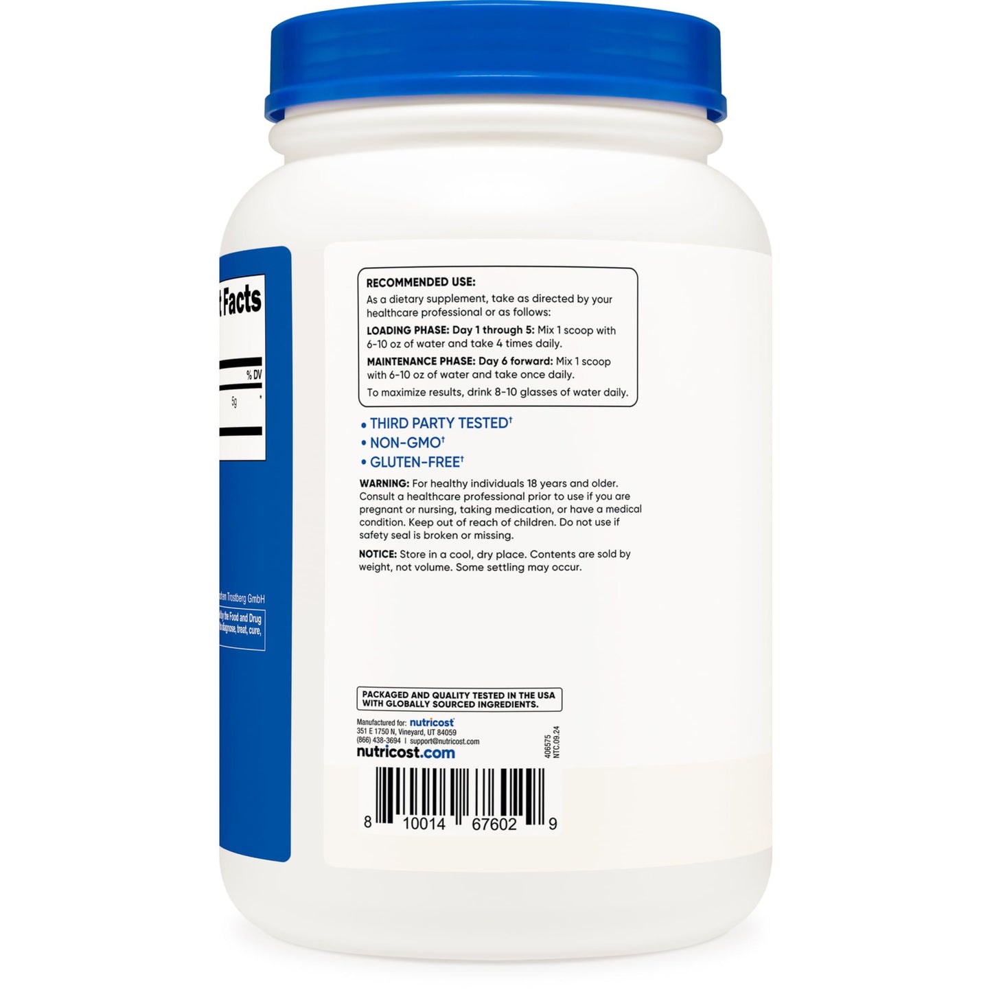 Nutricost Creapure® Creatine Monohydrate Powder 1KG - Medaid International