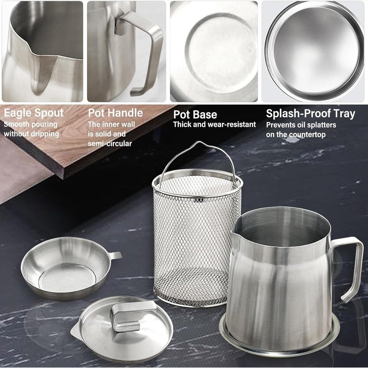 3-in-1 Oil Strainer Pot - Medaid International