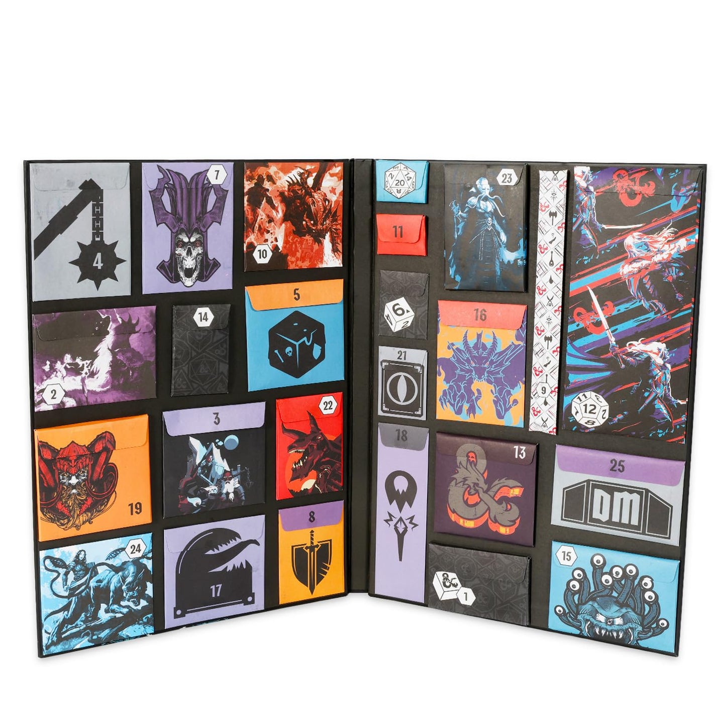 Dungeons and Dragons 2025 Advent Calendar Countdown to Christmas - 25 Day Calendar with Ornaments, Trinkets, Prizes, More | D&D Merch for Adults - Medaid International