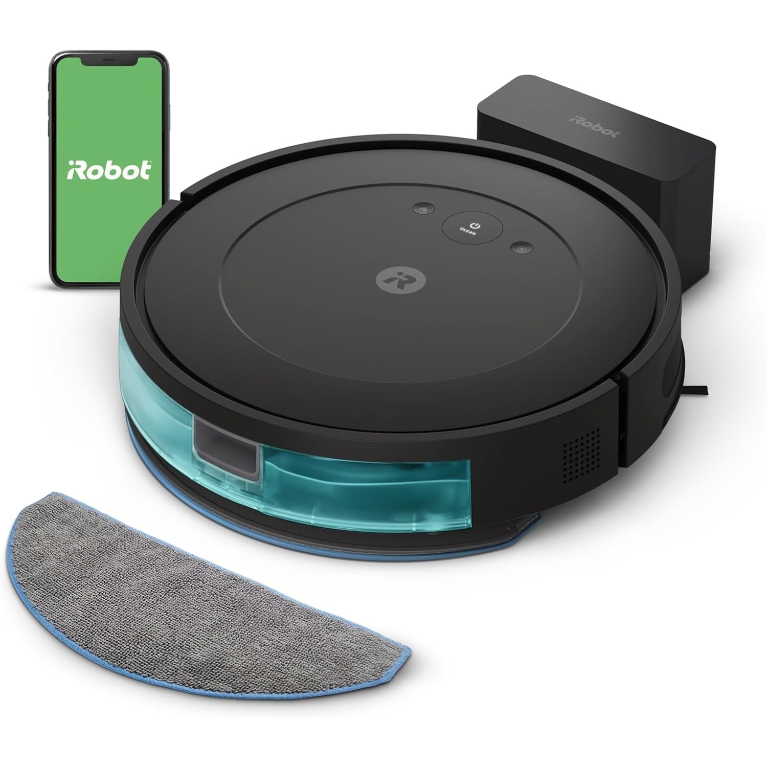 iRobot Roomba Combo Robot Vacuum & Mop (Y0110) - Easy to use, Power-Lifting Suction, Vacuums and mops, Multi-Surface Cleaning, Smart Navigation Cleans in Neat Rows, Self-Charging, Alexa - Medaid