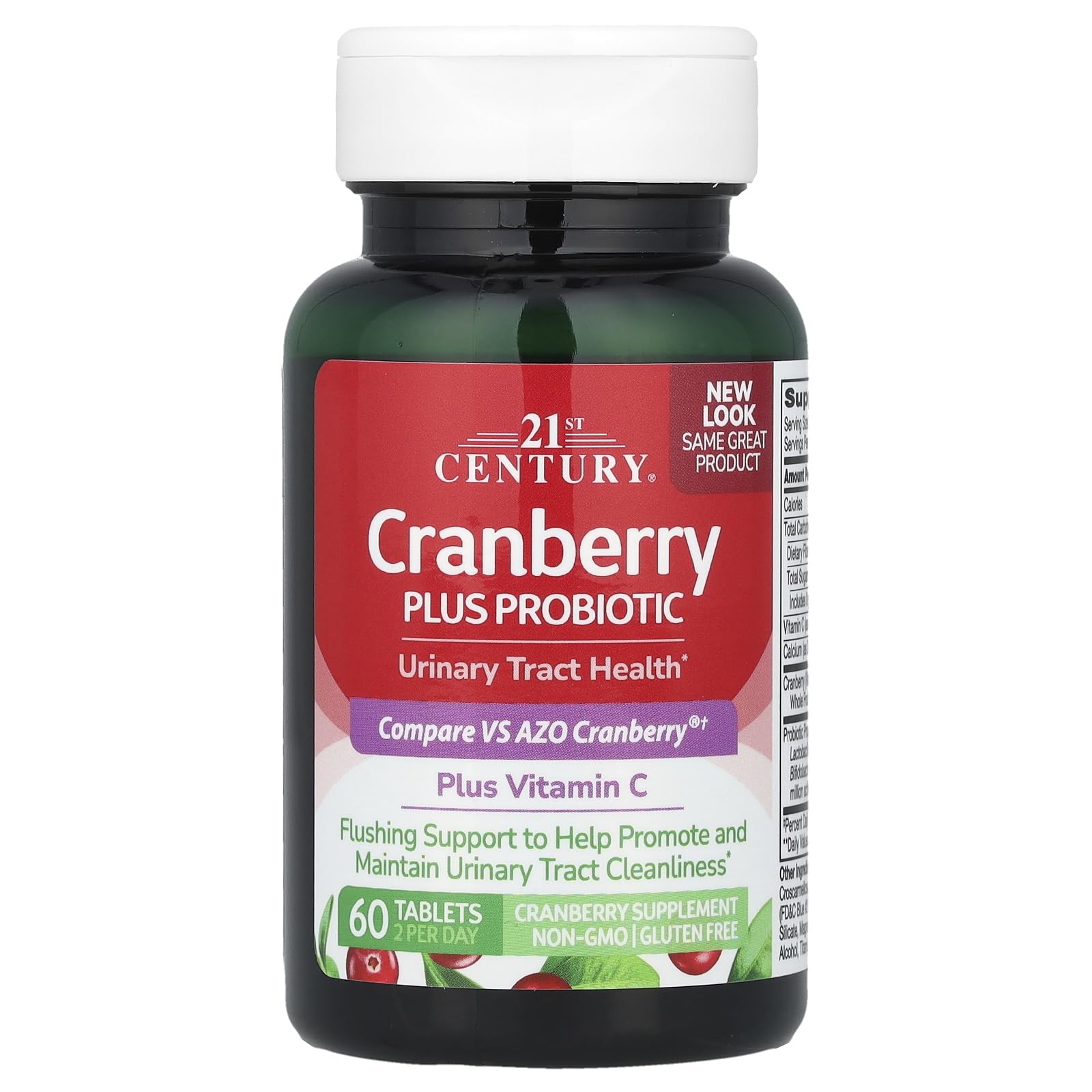 21st Century Cranberry Plus Probiotic Tablets, 60 Count - Medaid International