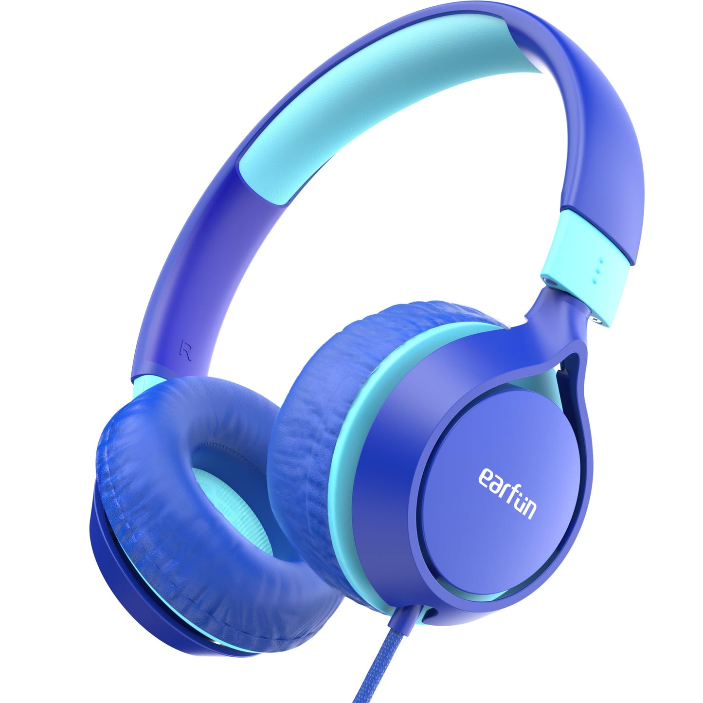 EarFun S1 Kids Headphones, Foldable Wired Headphones for Kids, 85dB Volume Limit, Stereo Sound, Adjustable Headband, Portable Lightweight On-Ear Headphone for School/Travel/Boys/Girls/PC/Tablet - Medaid International