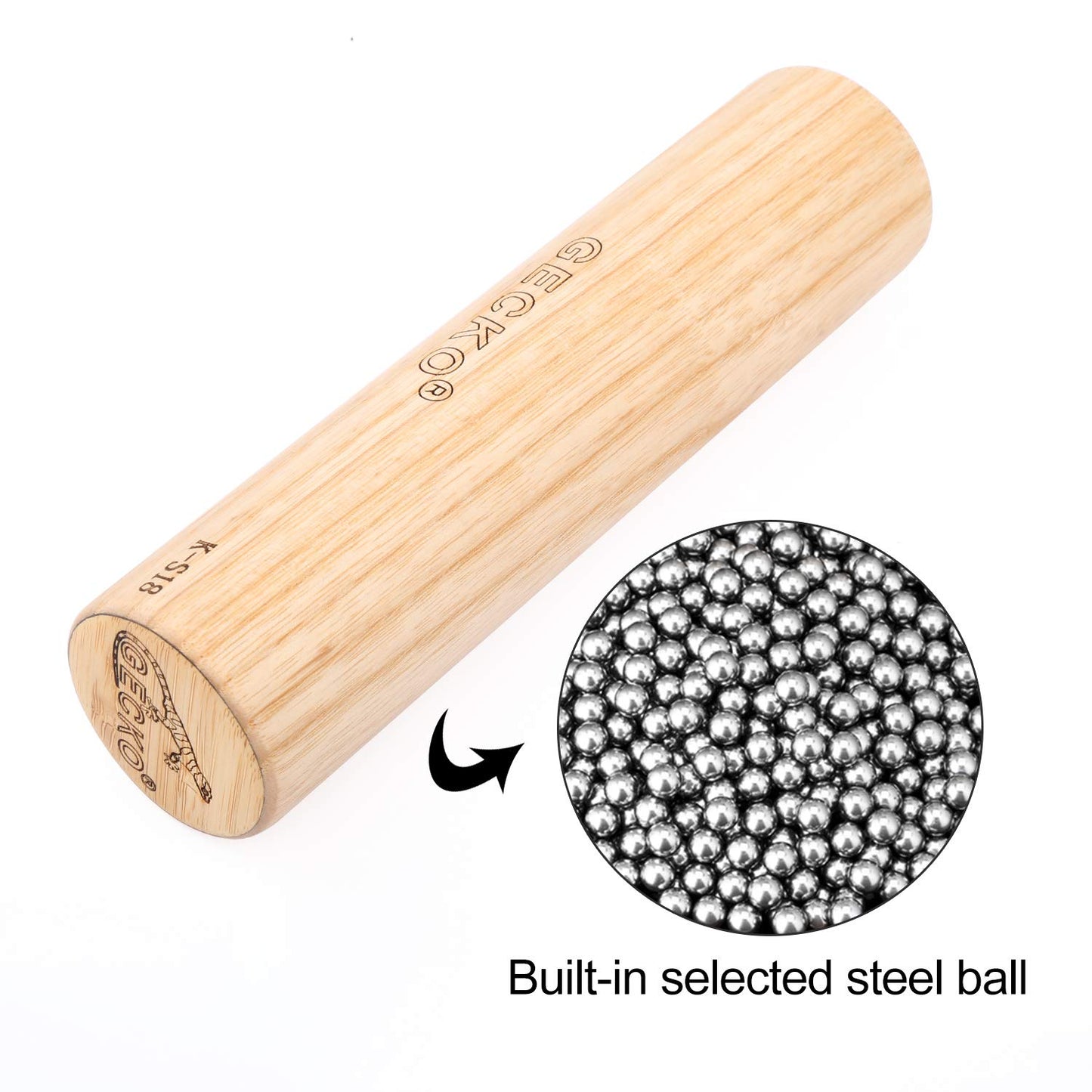 PARDUS Sand Hammer Percussion Instrument, Wooden Natural Maracas, Used in Live Performances and Concerts, Suitable for Kahun Drummers, Guitarists and Singers (17.9X4.2cm) - Medaid International