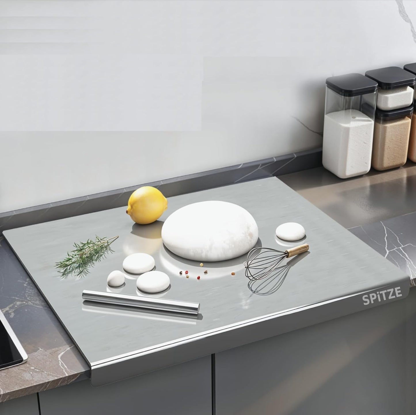 New Titanium Cutting Board - 100% Pure Titanium Cutting Boards For Kitche,1 Pack Double-sided food-grade Titanium Cutting Board For Cutting Meats, Fruits And Vegetables. (18X12in) - Medaid International