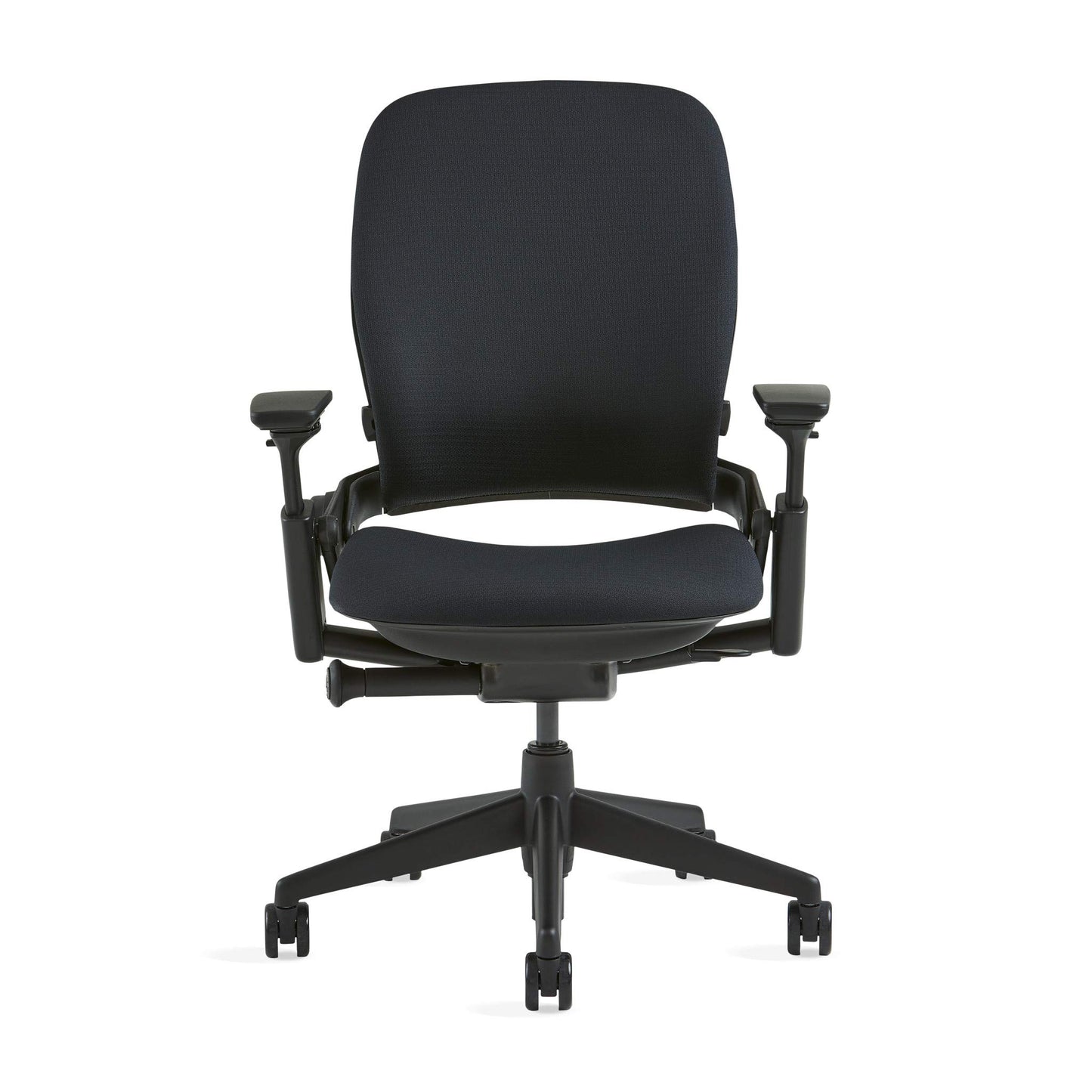 Steelcase Leap Chair, Black Fabric,FBA,5" Cylinder - - Medaid International