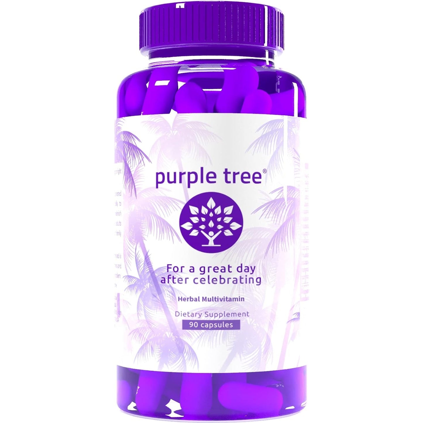 purple tree Post-Celebration Wellness | Liver Support, Body Replenisher, Rapid Hydration | Dihydromyricetin DHM, Milk Thistle, Electrolytes, Vitamin B, Willow Bark, Quercetin (90 Pills) - Medaid International