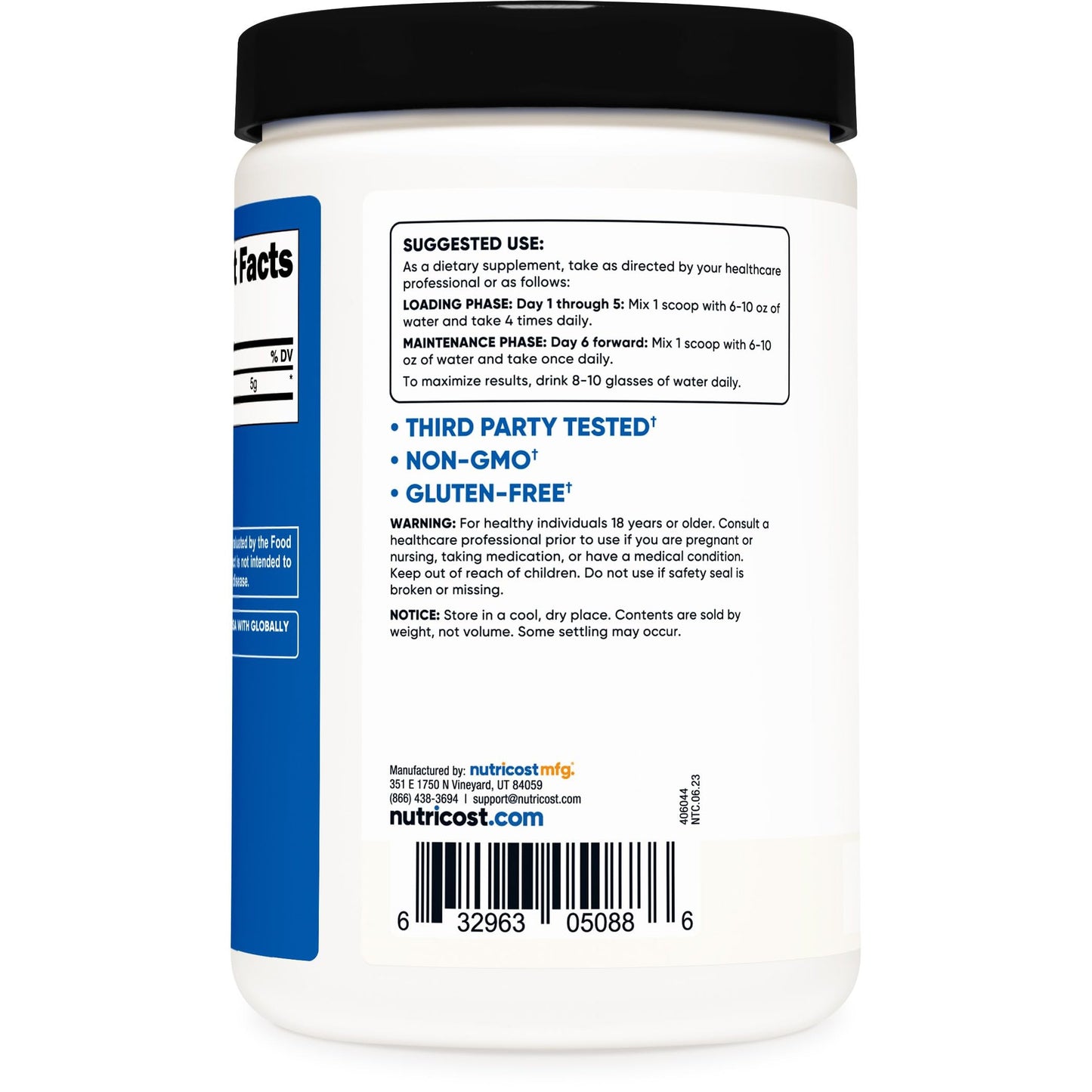Nutricost Creatine Monohydrate Micronized Powder 500G, 5000mg Per Serv (5g) - 100 Servings, 17.9 Oz - Medaid International