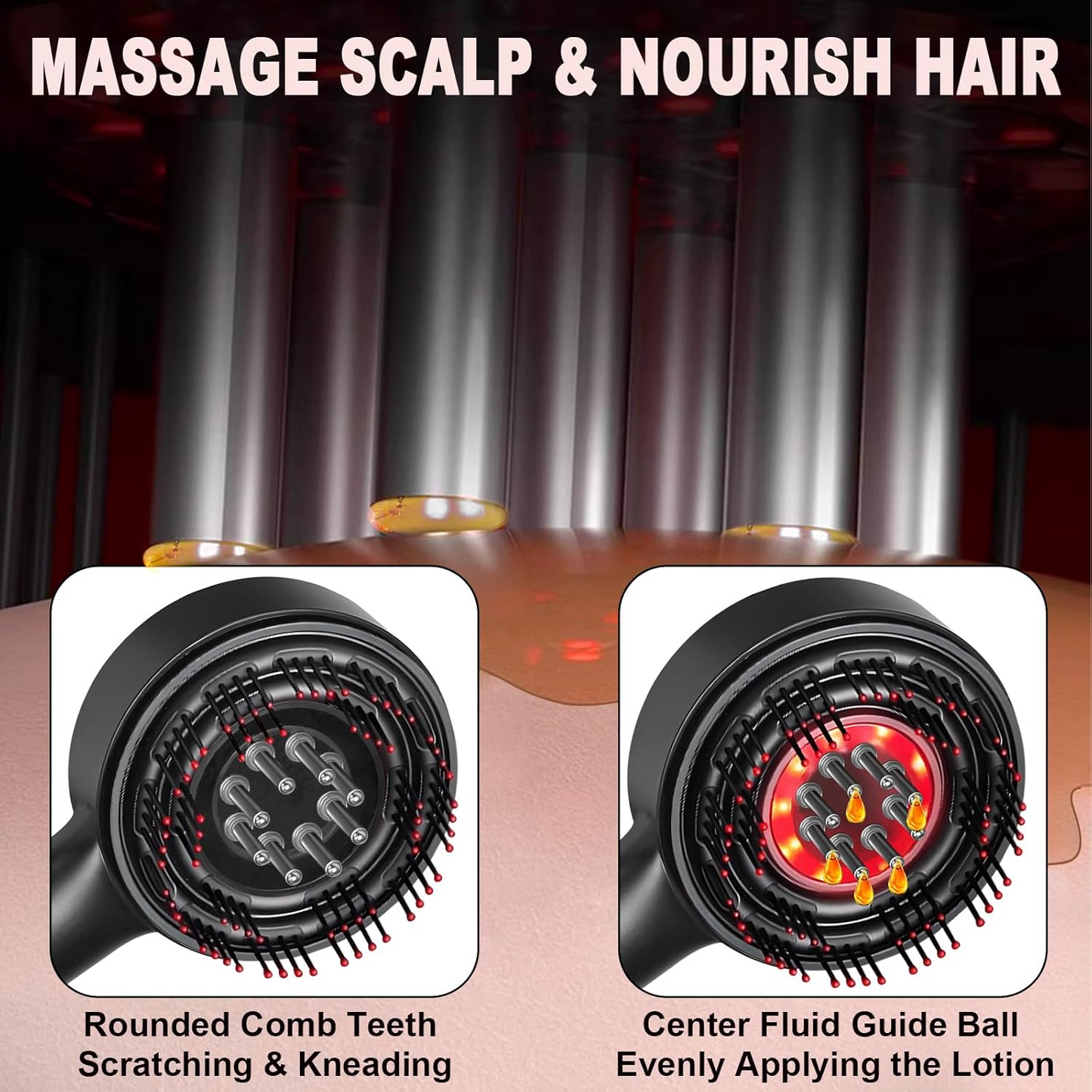 Laser Therapy Hair Growth Comb – Electric Scalp Massager & Hair Oil Applicator Waterproof - Medaid International