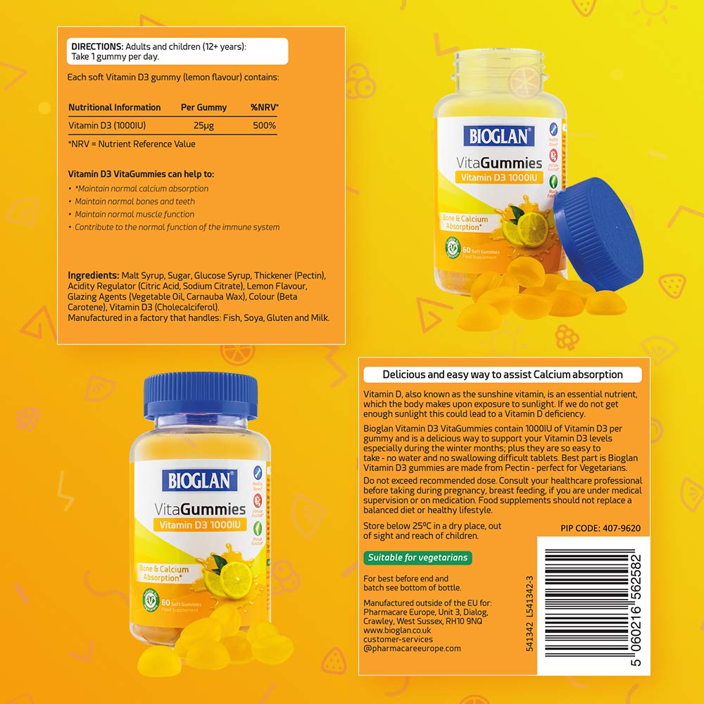 Bioglan Adult Vitagummies D3 1000Iu Softgel 60s - Medaid International