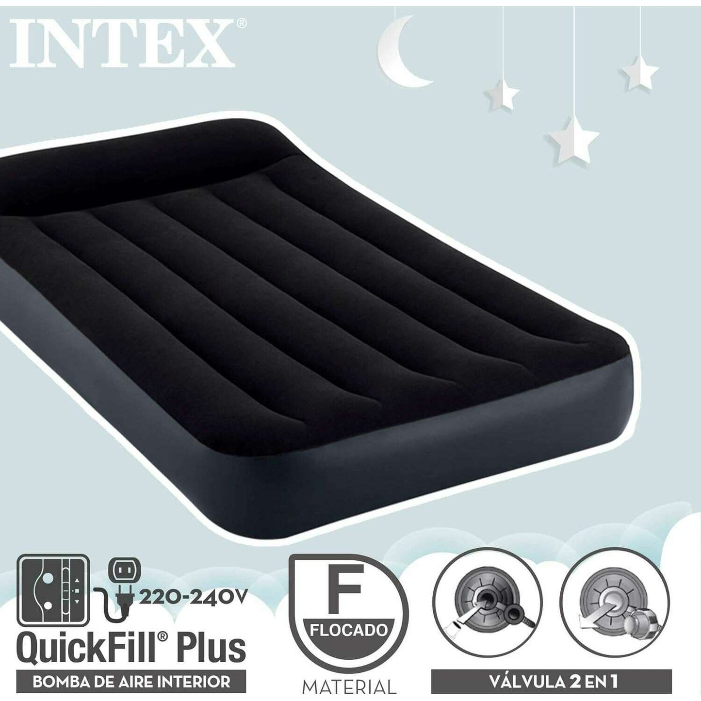 Dura Beam Pillow Classic Airbed with Built-in Pump - Medaid International