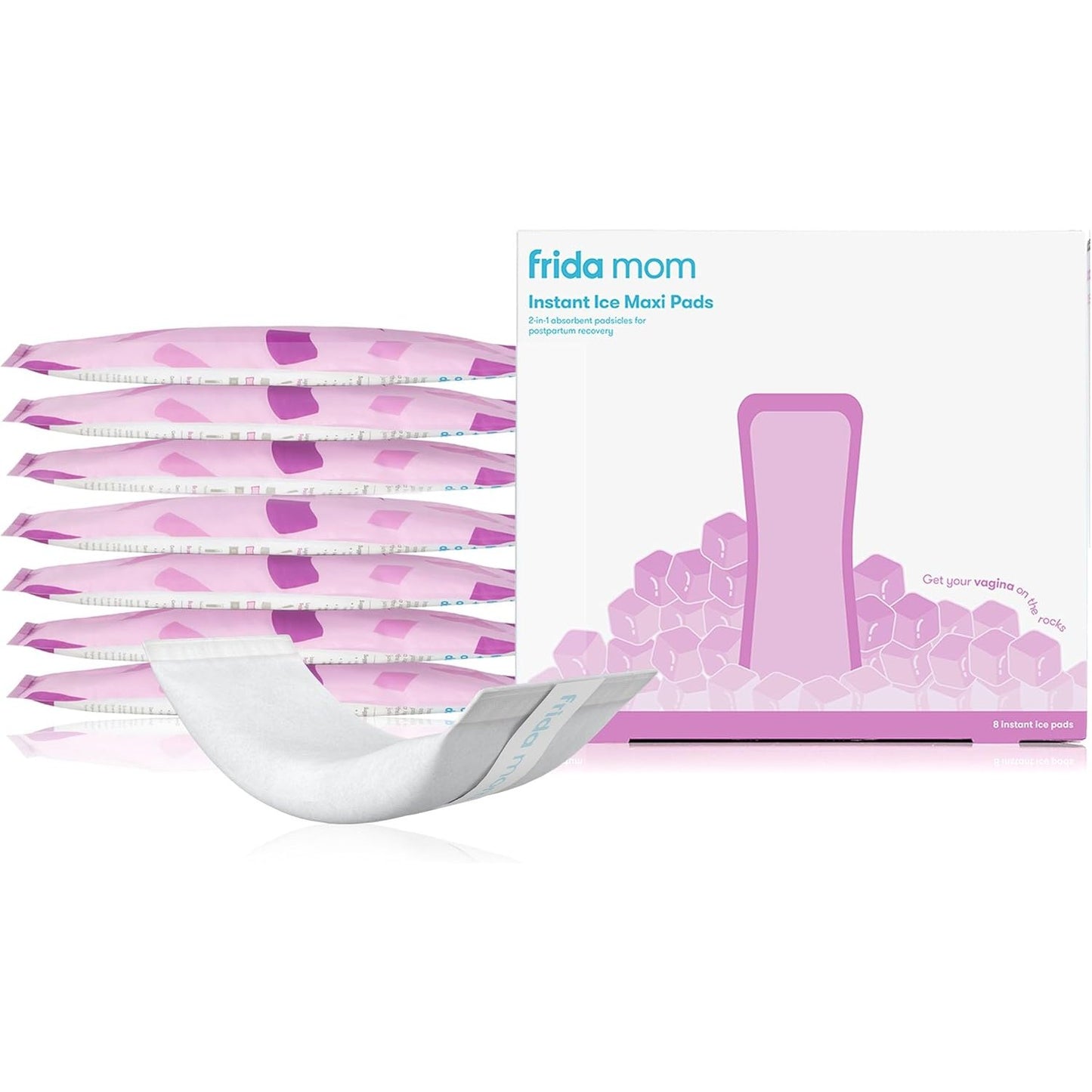 Frida Mom 2-in-1 Postpartum Pads, Absorbent Perineal Ice Maxi Pads, Instant Cold Therapy Packs and Maternity Pad in One - Medaid International