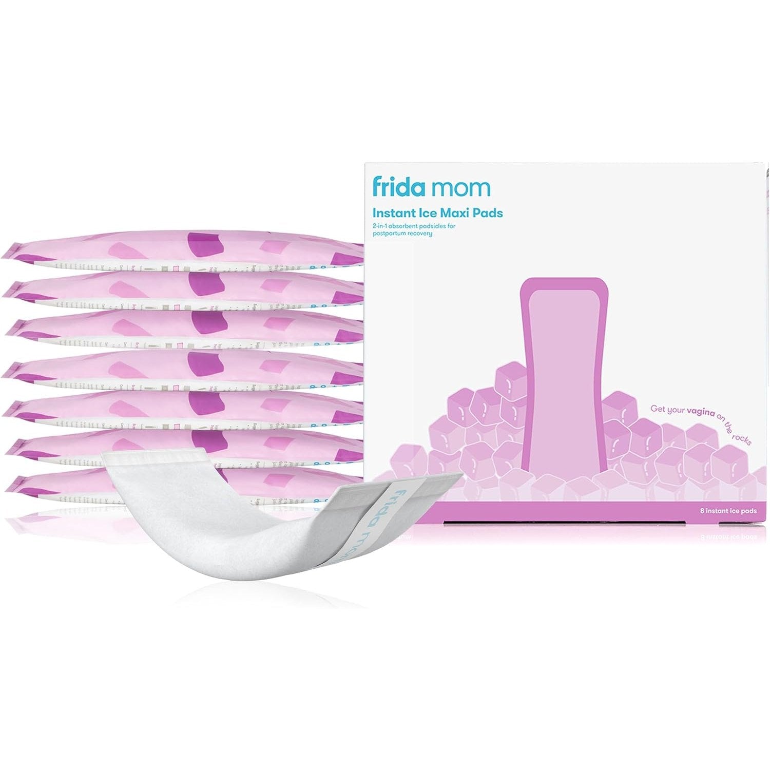 Frida Mom 2-in-1 Postpartum Pads, Absorbent Perineal Ice Maxi Pads, Instant Cold Therapy Packs and Maternity Pad in One - Medaid International