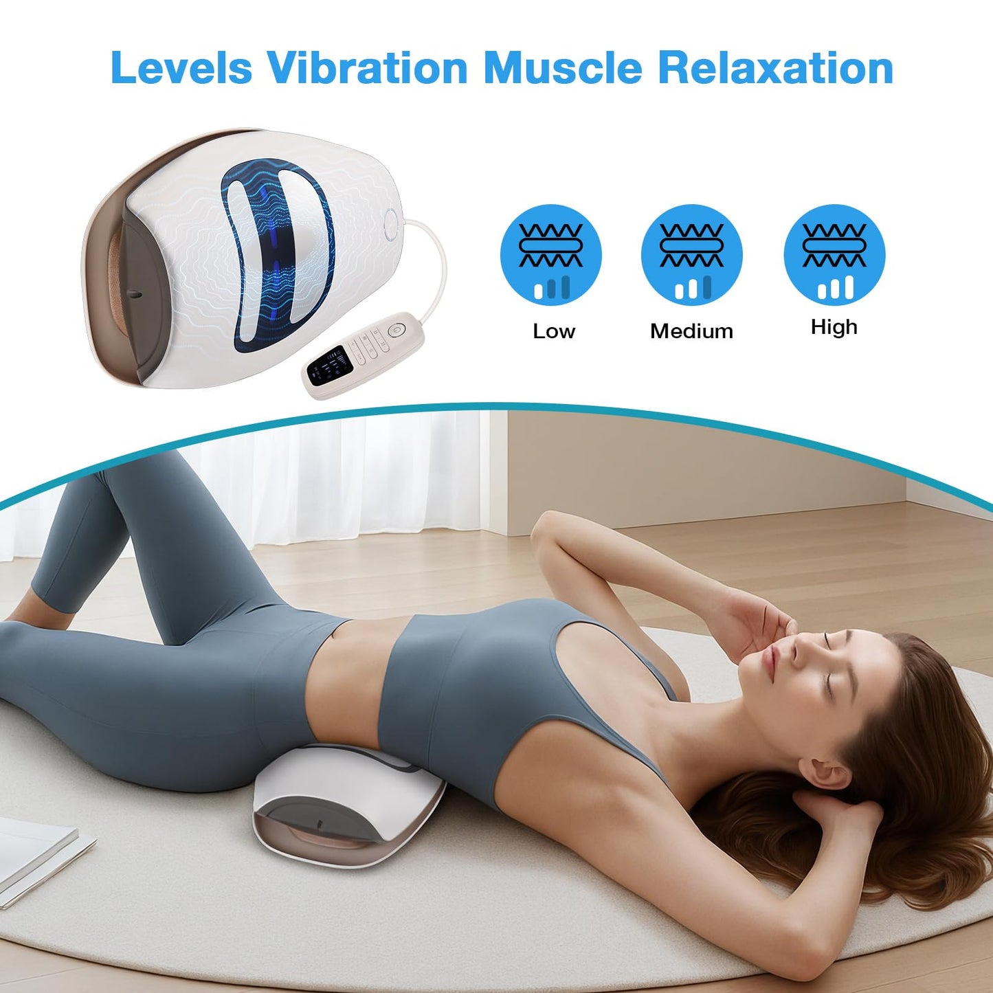Electric Lumbar Traction Device, Electric Back Massagers Back Stretcher, Vibration Fascia pad, Used for The Waist, is a Waist pad Used After Exercising, Yoga, and Other Sports - Medaid International