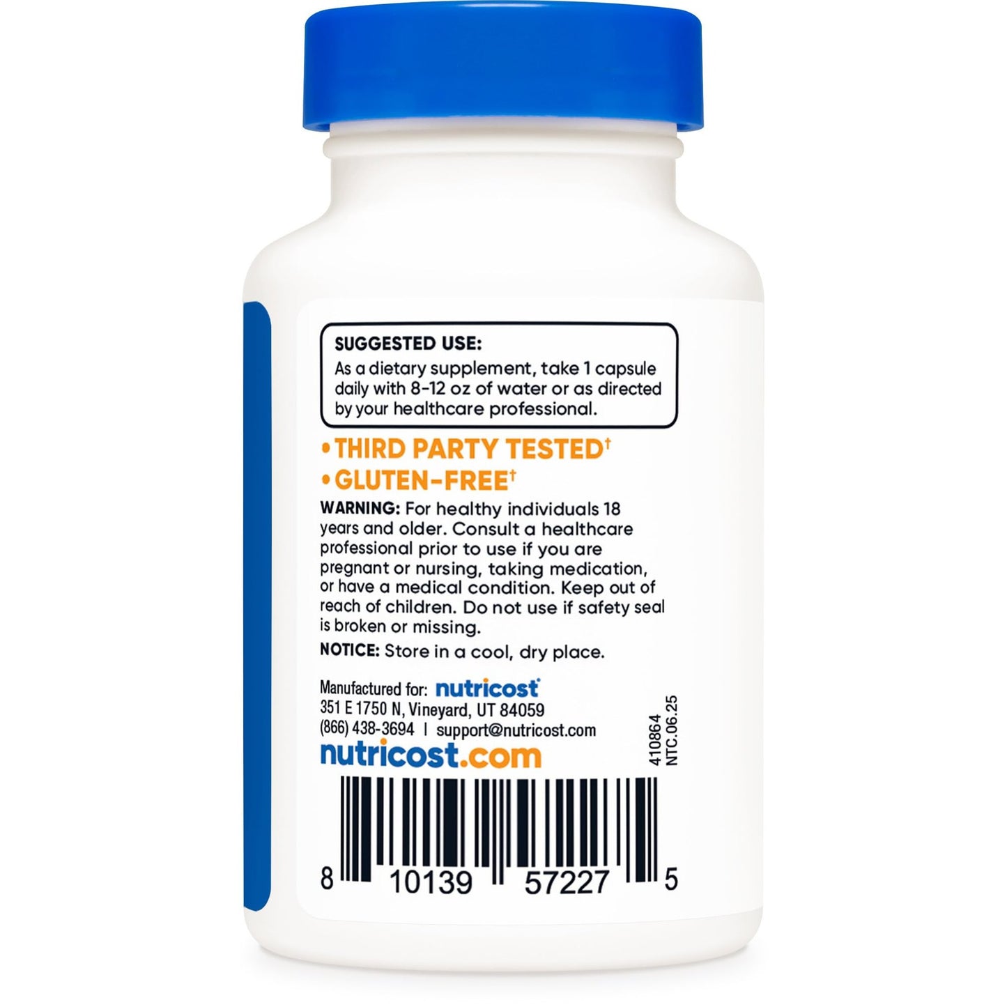 Nutricost PQQ (Pyrroloquinoline Quinone) 20mg, 60 Capsules - Vegetarian Capsules, Non-GMO, Gluten Free - Medaid International