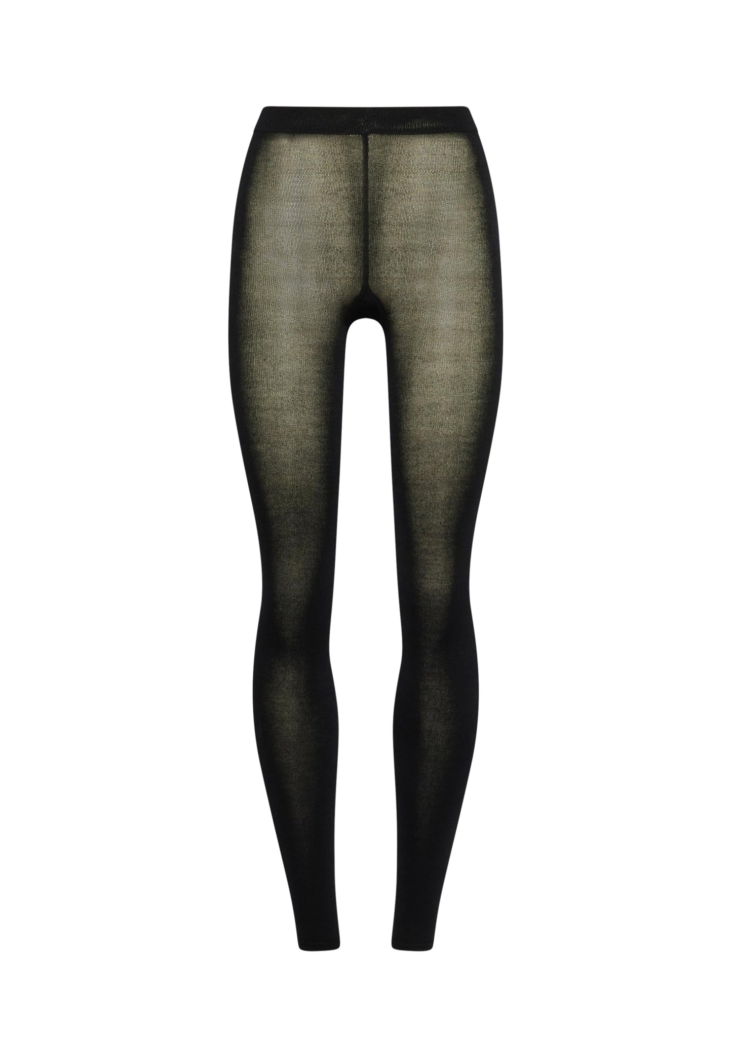Wolford Cashmere Silk Tights Leggings for Women 250 Denier Opaque Matte Fair Silk Footless Comfortable Knitted-in Waistband - Medaid International