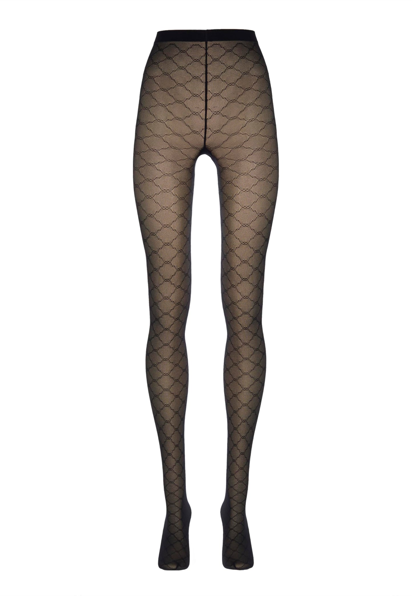 Wolford Sheer Pattern Tights For Women black XS - Medaid International