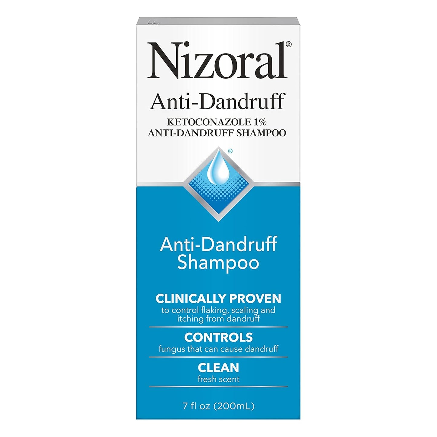 Nizoral Anti-Dandruff Shampoo with 1% Ketoconazole, Fresh Scent, 7 Fl Oz - Medaid International