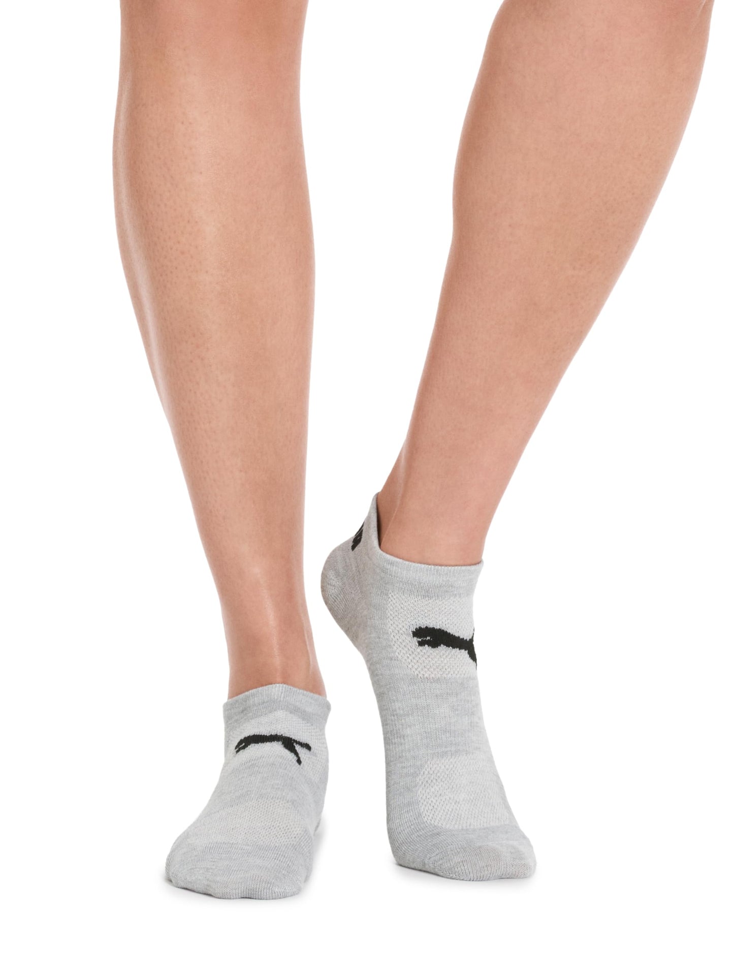 PUMA Womens 6 Pack Runner Socks, Grey White Black, 9-11 - Medaid International