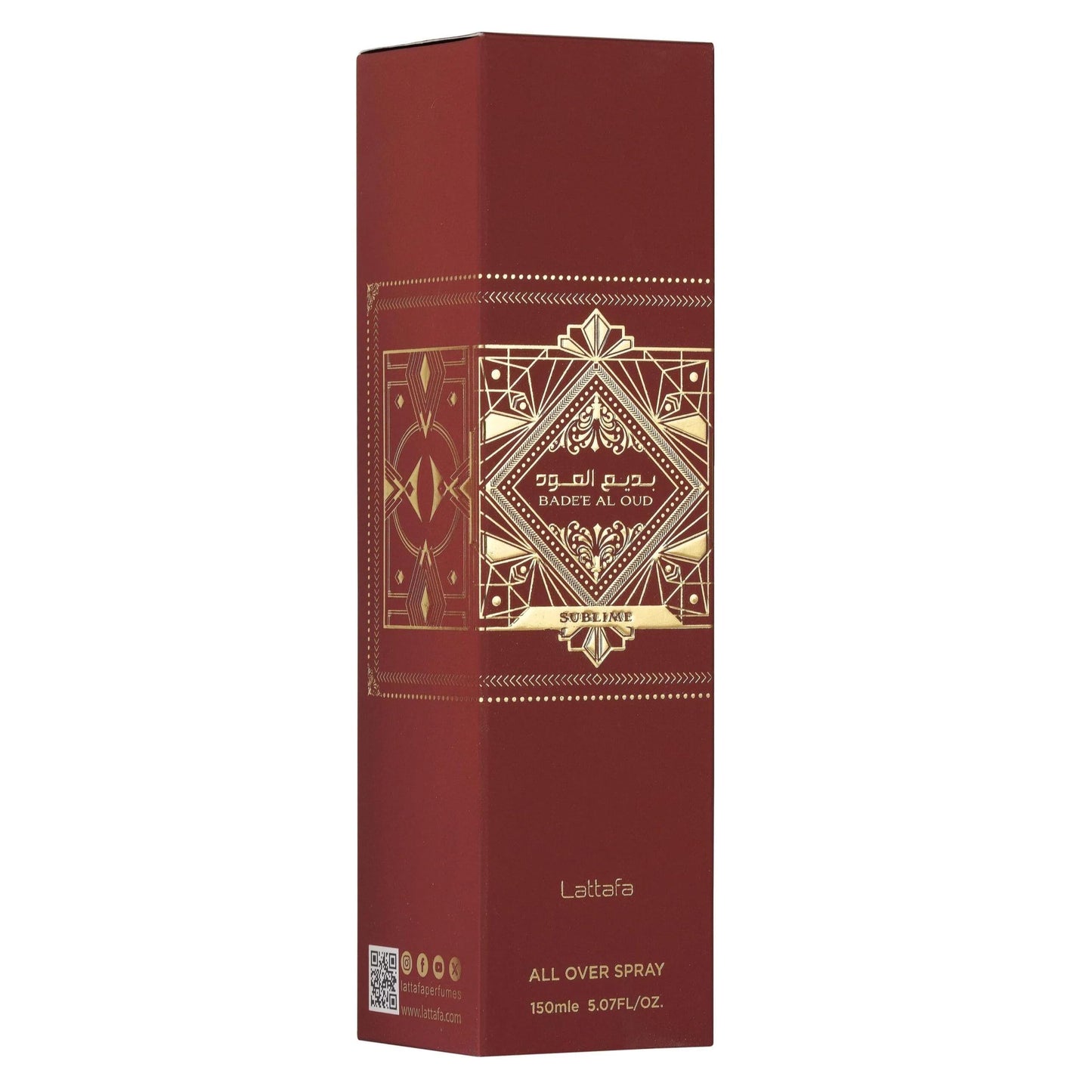 Lattafa Bade'e Al Oud Sublime – Fruity, Floral, Ambery, Oud – All Over Spray Long-Lasting Fragrance for Unisex, 5.07 Ounce / 150 ml - Medaid International