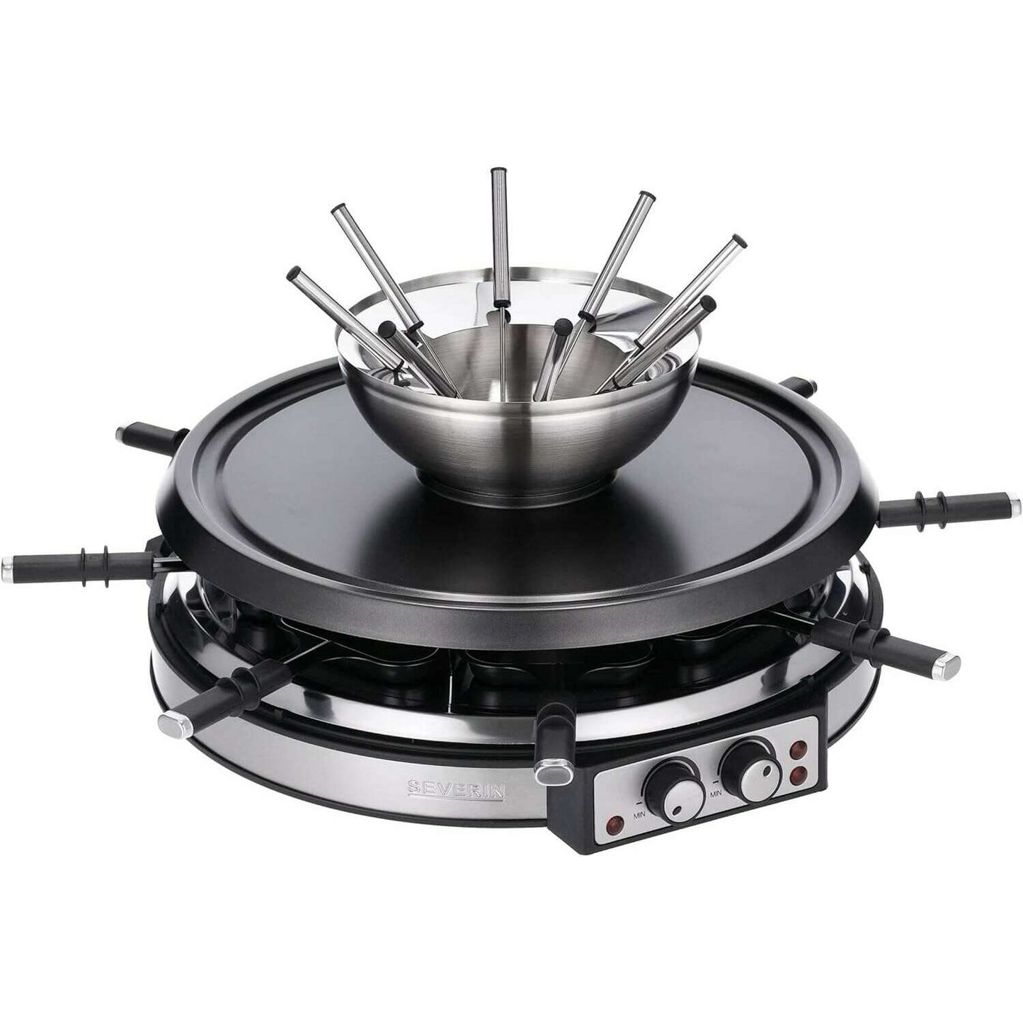 Raclette & Fondue Set - 8 Persons, 1900w - Medaid International