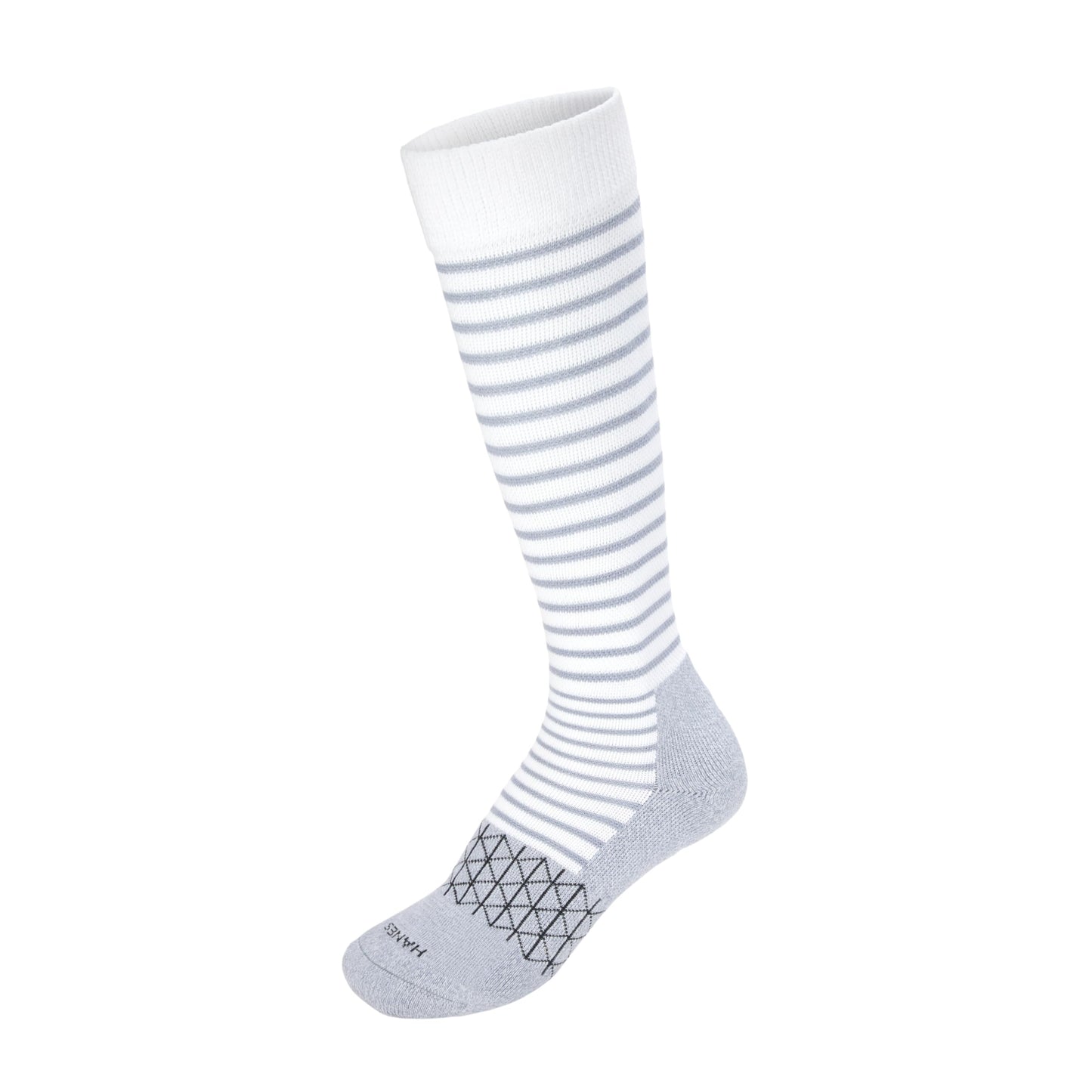 Hanes Women's Over-the-Calf Socks w/Mild Graduated Compression, Absolute Wellness Non-Binding Cushioned Socks, 3-Pack - Medaid International