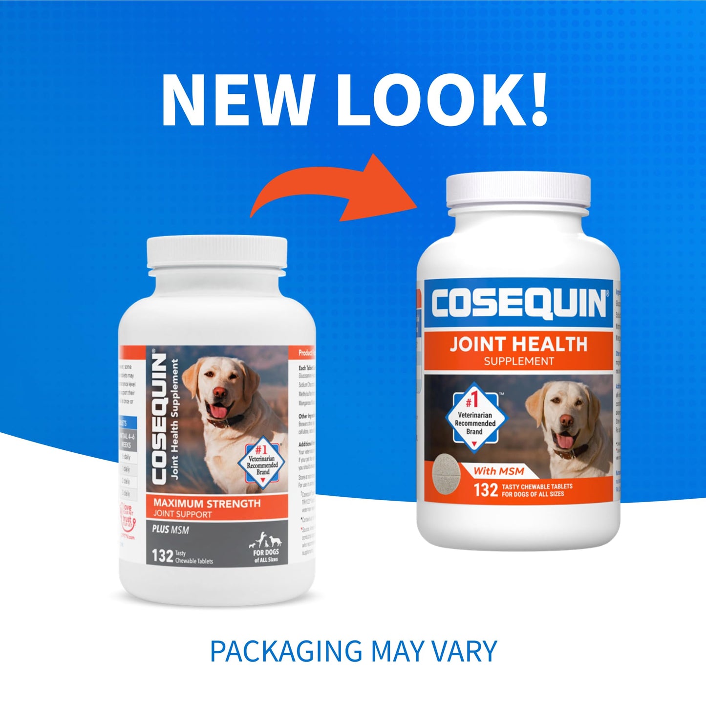 Nutramax Cosequin for Dogs Joint Health Supplement, Contains Glucosamine for Dogs, Plus Chondroitin and MSM, Supports Healthy Joints, For All Breeds and Sizes, Chewable Tablets, 132 Count - Medaid International