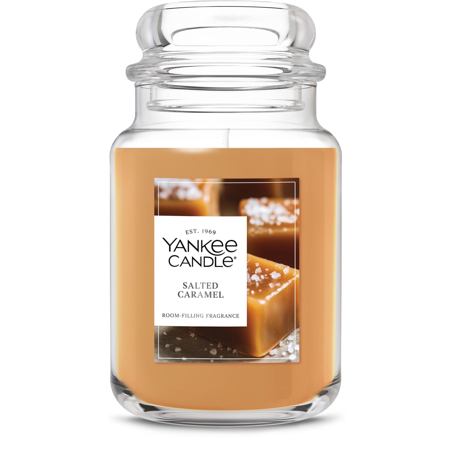 Yankee Candle Salted Caramel Scented Candle, 22oz Large Jar with up to 150 Hour Burn Time, Giftable, Holidays - Medaid International
