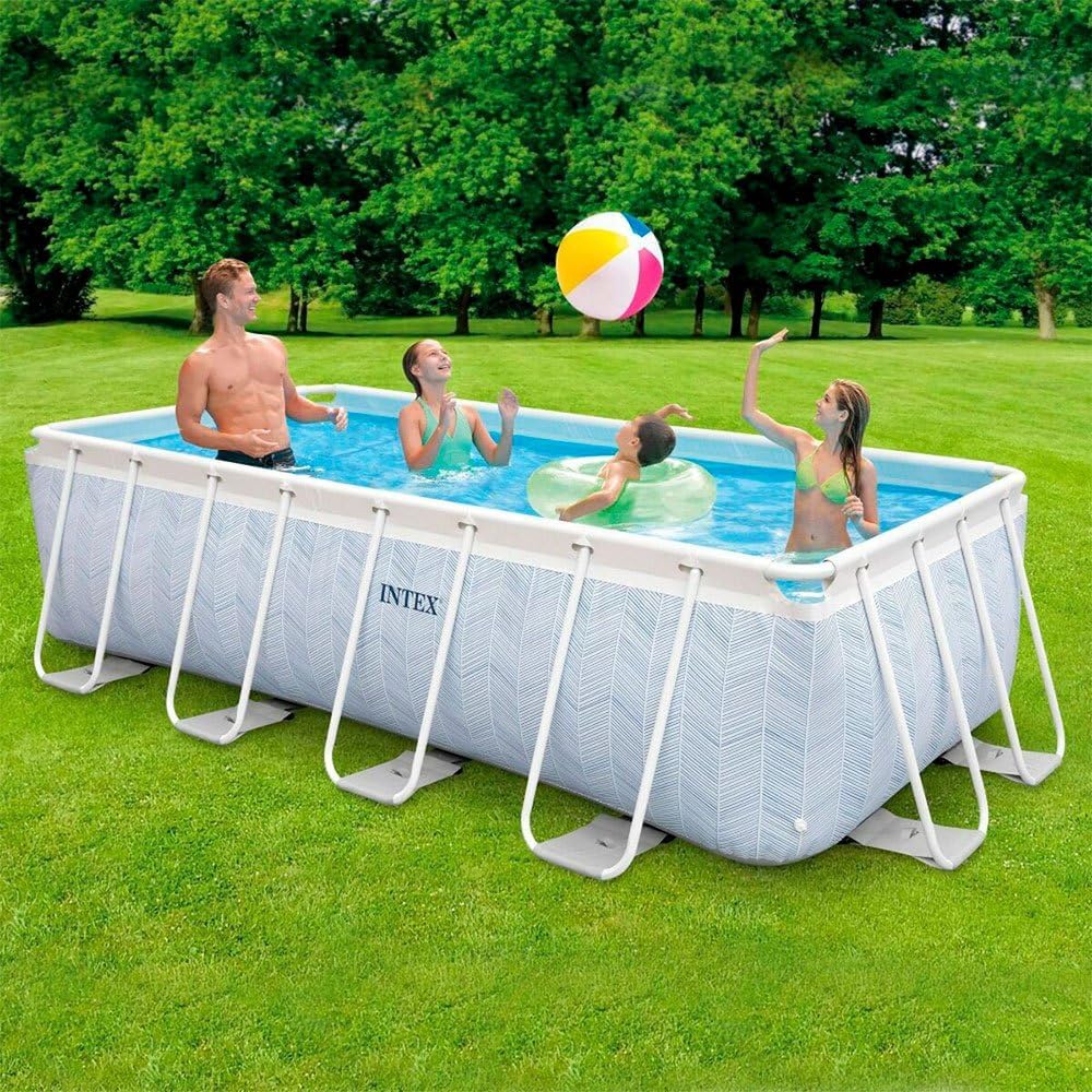 Chevron Prism Rectangular Pool Set 400x200x100 cm - Medaid International