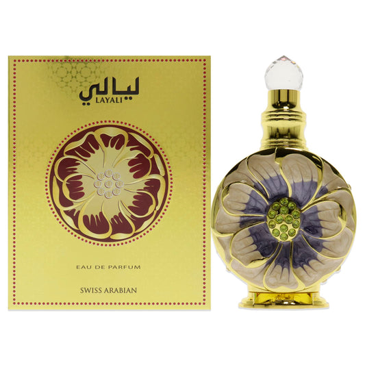 Swiss Arabian Layali - Luxury Products from Dubai - Long Lasting, Addictive Personal EDP Spray Fragrance - Seductive Signature Aroma - 1.7 oz - Medaid International