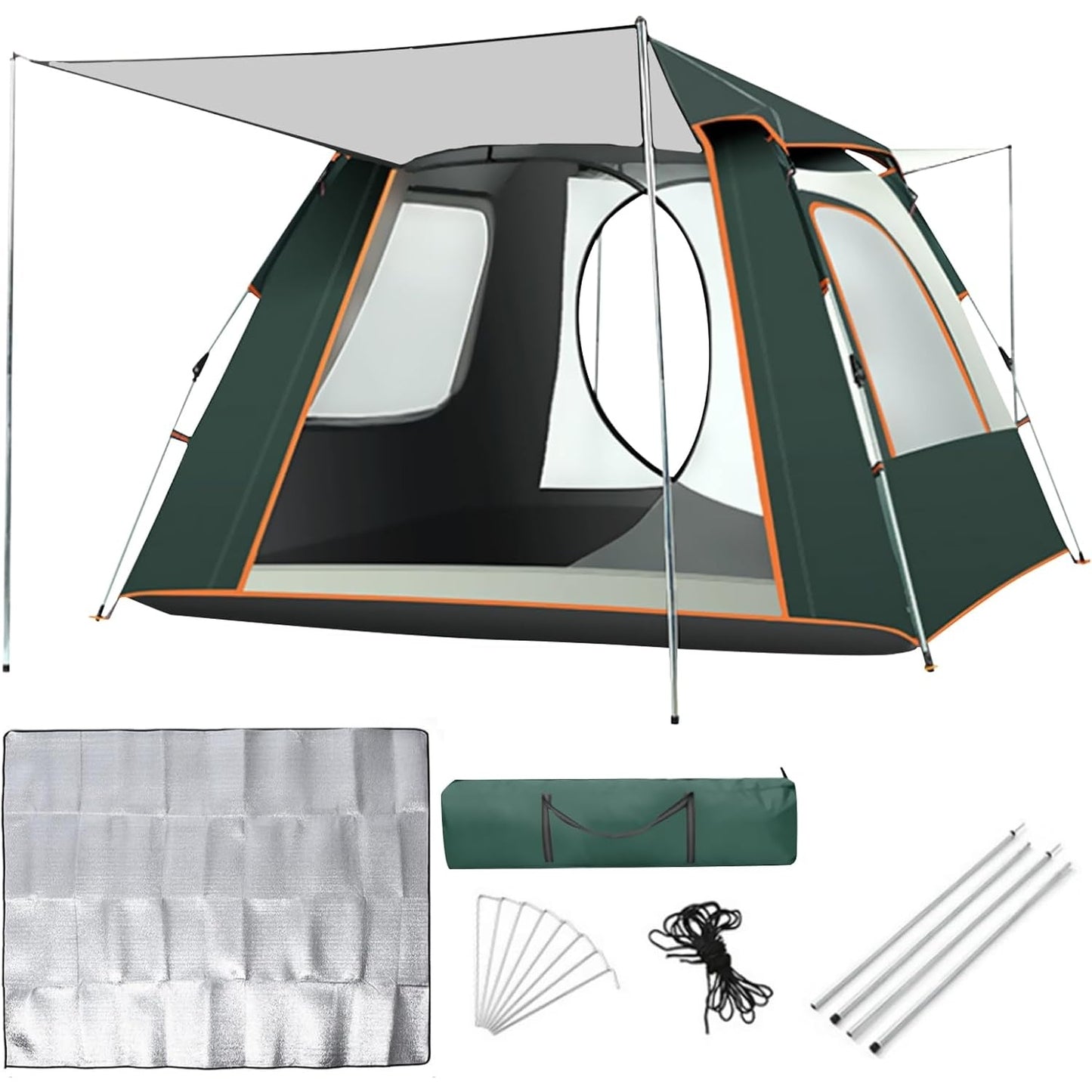 DAYONG Camping Tent, Automatic Pop Up Outdoor Tent, Portable Waterproof Sunscreen Tent with Carry Bag, Lightweight Instant Tent for Camping, Hiking, Desert, Beach. - Medaid International