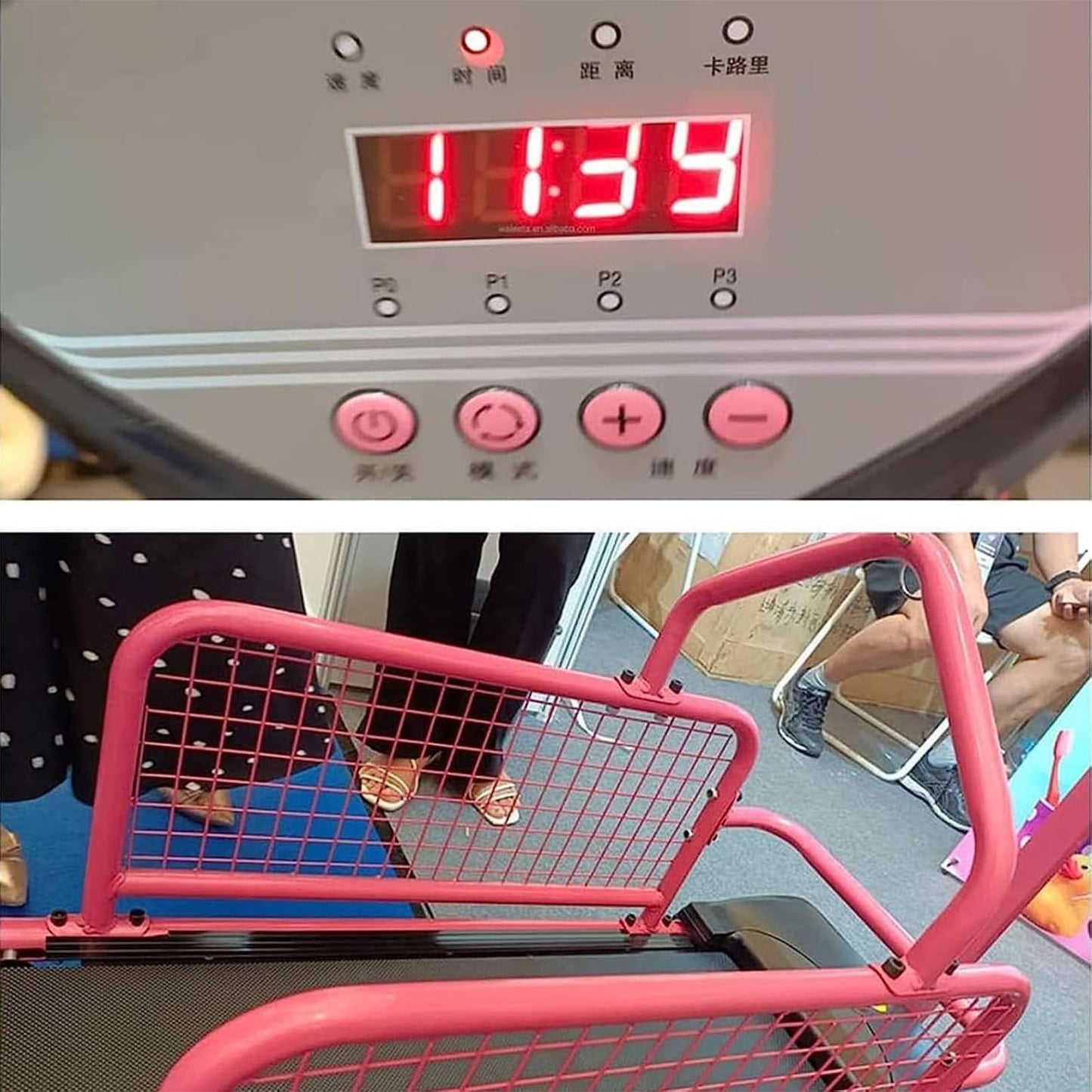 Dog Treadmill for Large Dogs, Pet Running Machine with LED Display Screen, 1-6 Km/h Speed Adjustable and 80kg Load-Bearing Capacity, Multiple Modes Display and Easy To Assemble, for Home, Garage - Medaid International