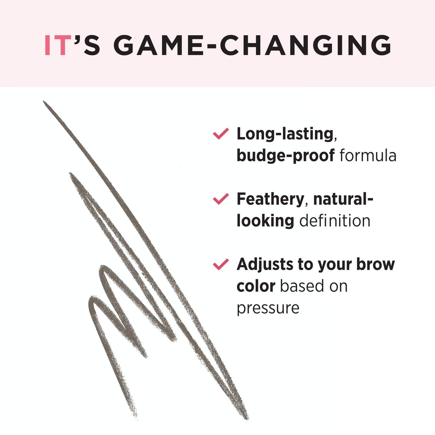 IT Cosmetics Brow Power Micro, Universal Taupe - Universal Eyebrow Pencil - Mimics the Look of Real Hair - Budge-Proof Formula - Built-in Spoolie - 0.017 oz - Medaid International